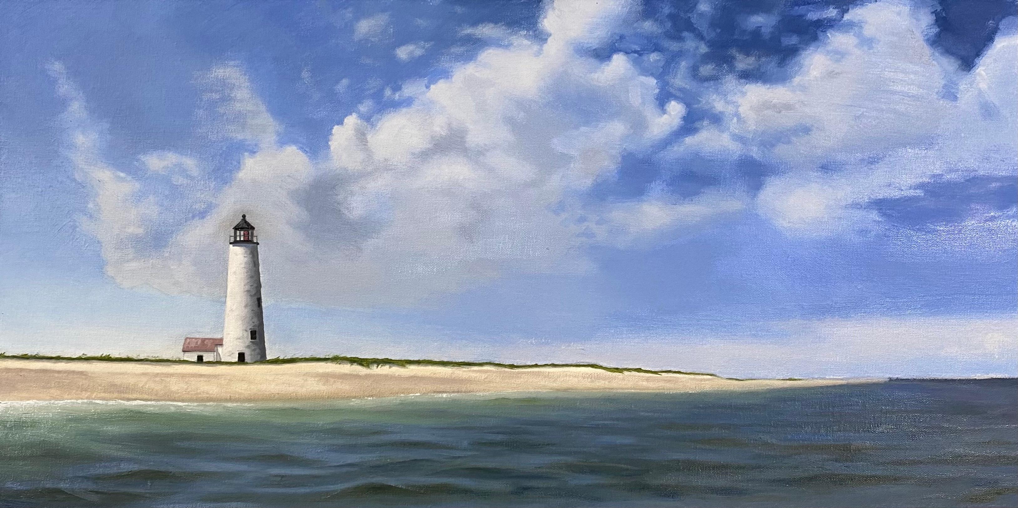 Spencer Verney Landscape Print - Nantucket, Great Point Lighthouse (Limited edition giclée print)