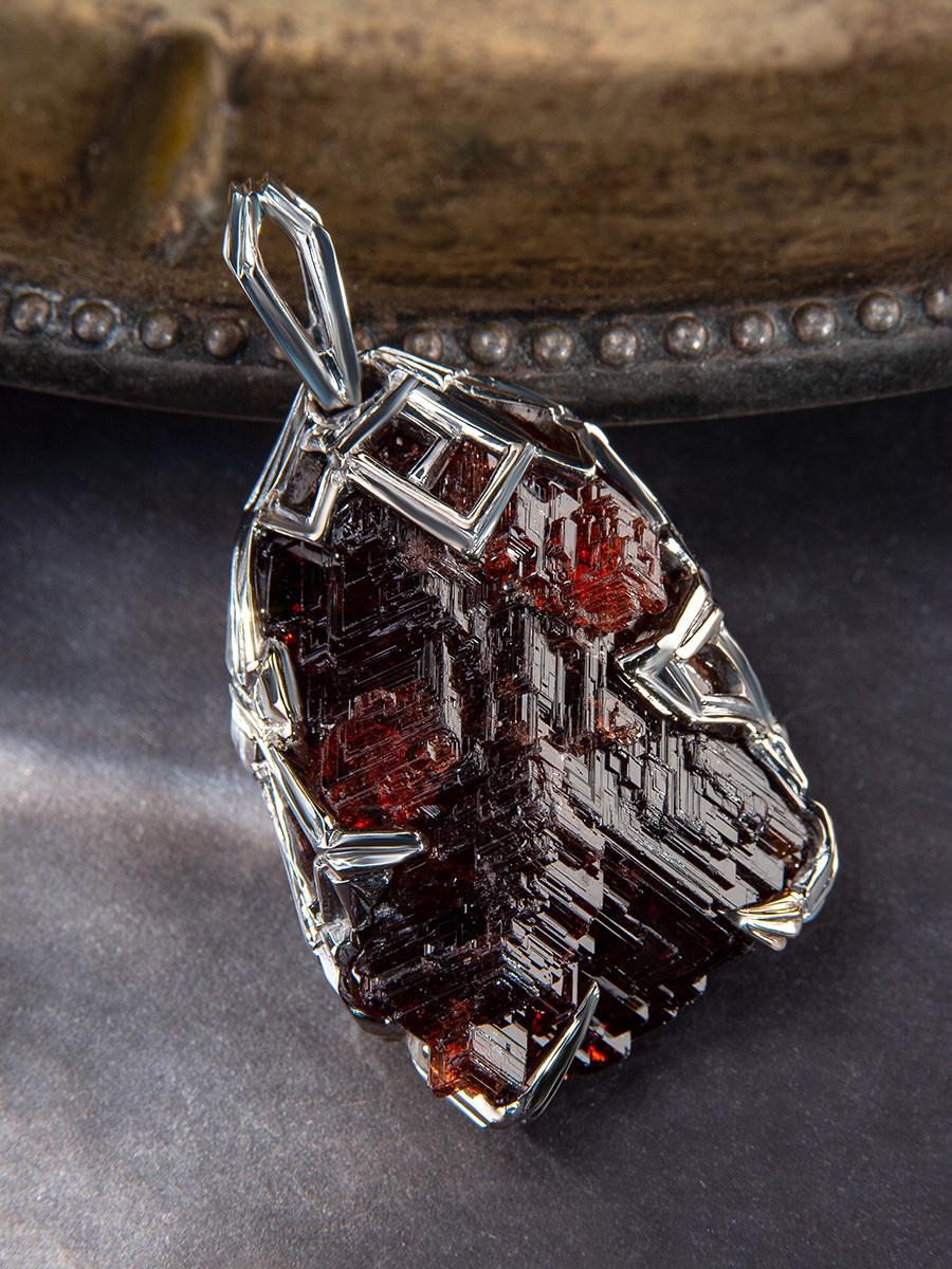 garnet crystal pendant
