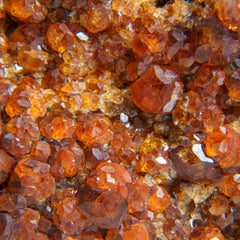 Spessartine Garnet on Albite from Shengus Area, Near Skardu, Pakistan