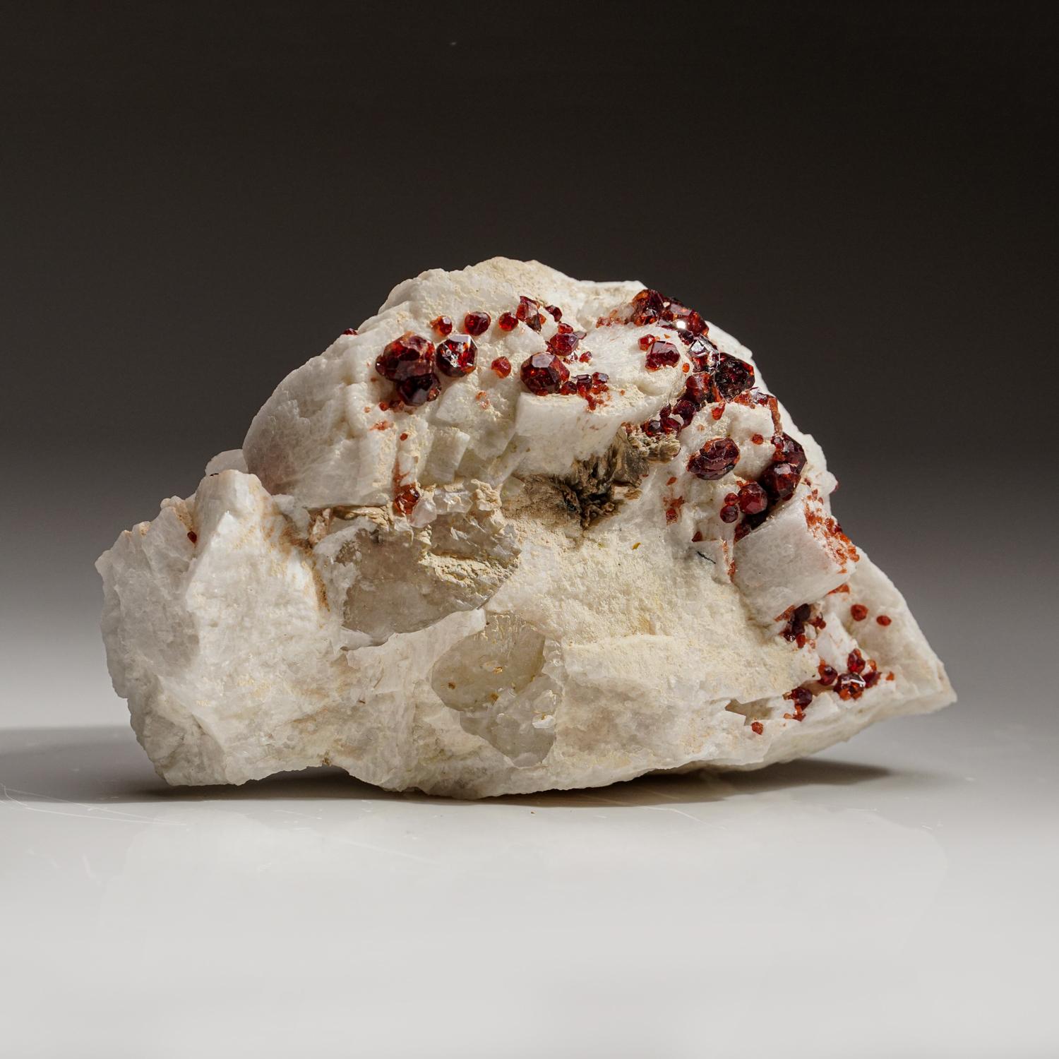 Other Spessartine Garnet on Albite from Shengus area, near Skardu, Pakistan For Sale