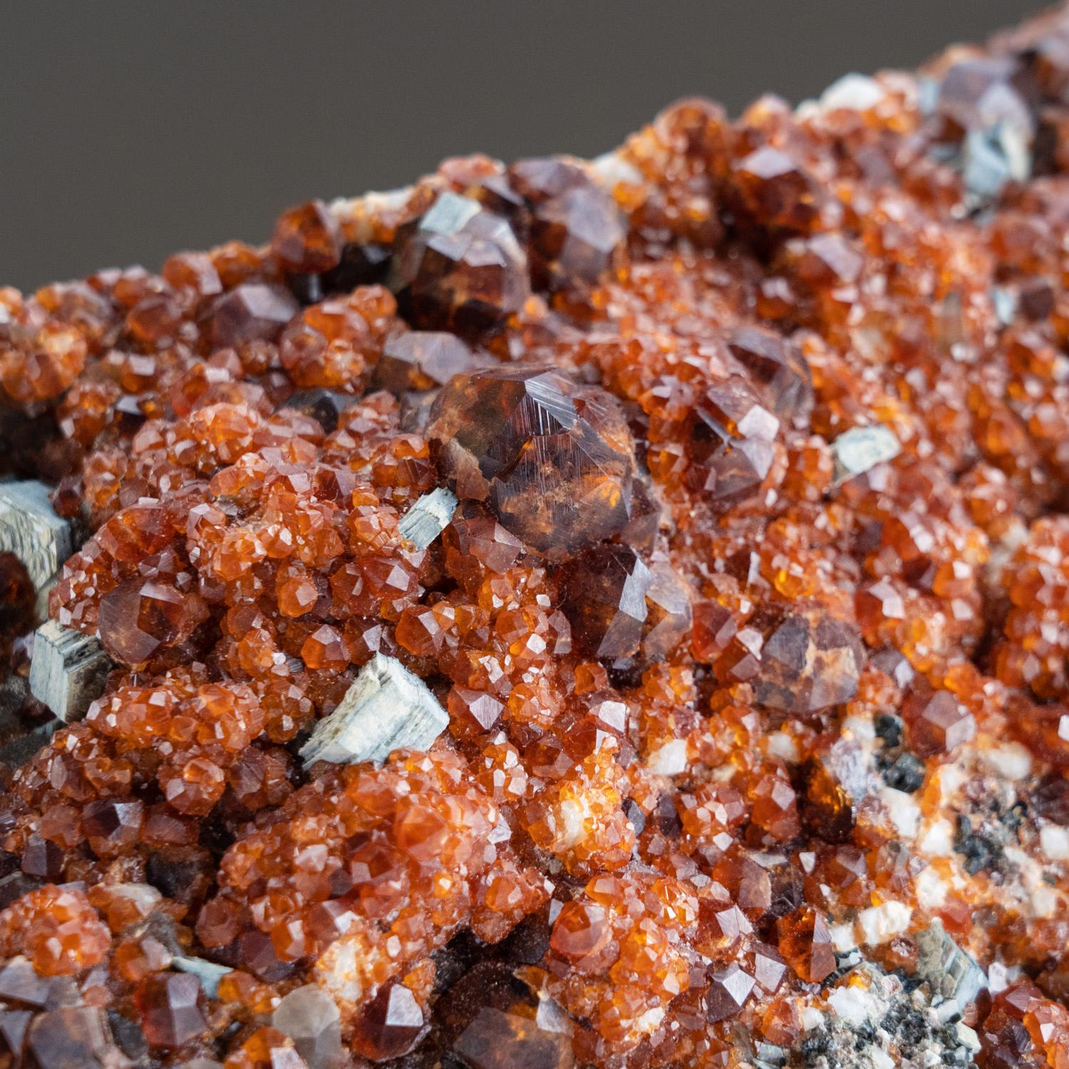 Spessartine Garnet with Smoky Quartz from Tongbei-Yunling District, Fujian Provi For Sale 1