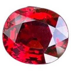 Spessartite Red Garnet 5.95 carats Fancy Oval Cut Natural Mozambique's Gemstone