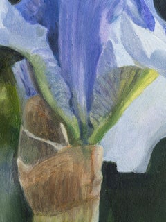 Spetchley Blue Iris, Still Life Oil