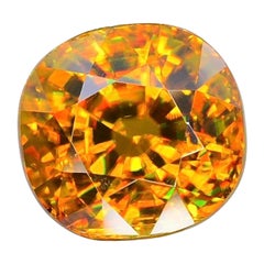 Titanite sphene 6,6 ct vvs fuoco di alta qualità