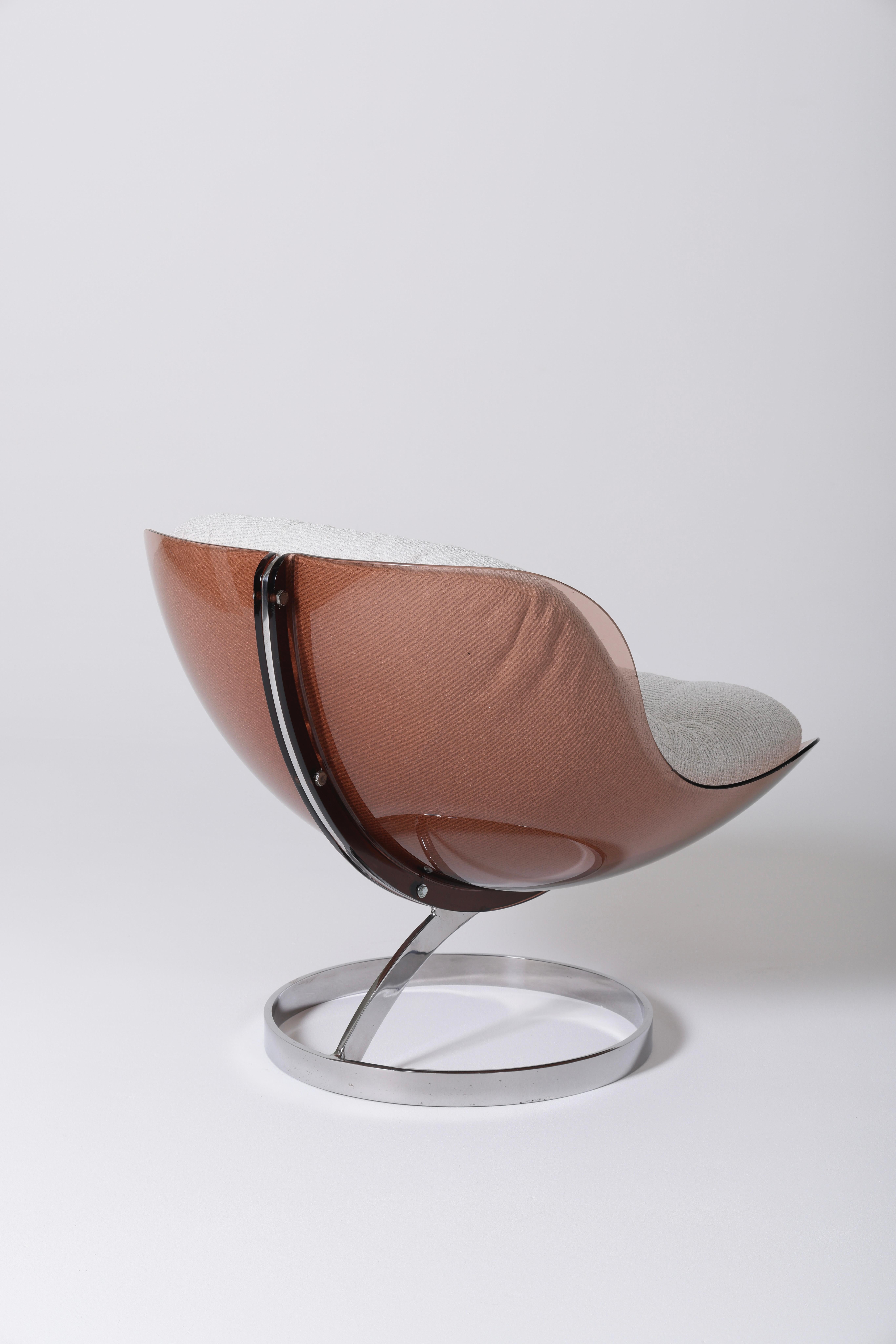 Fauteuil sphérique de Boris Tabacoff, années 1970 2