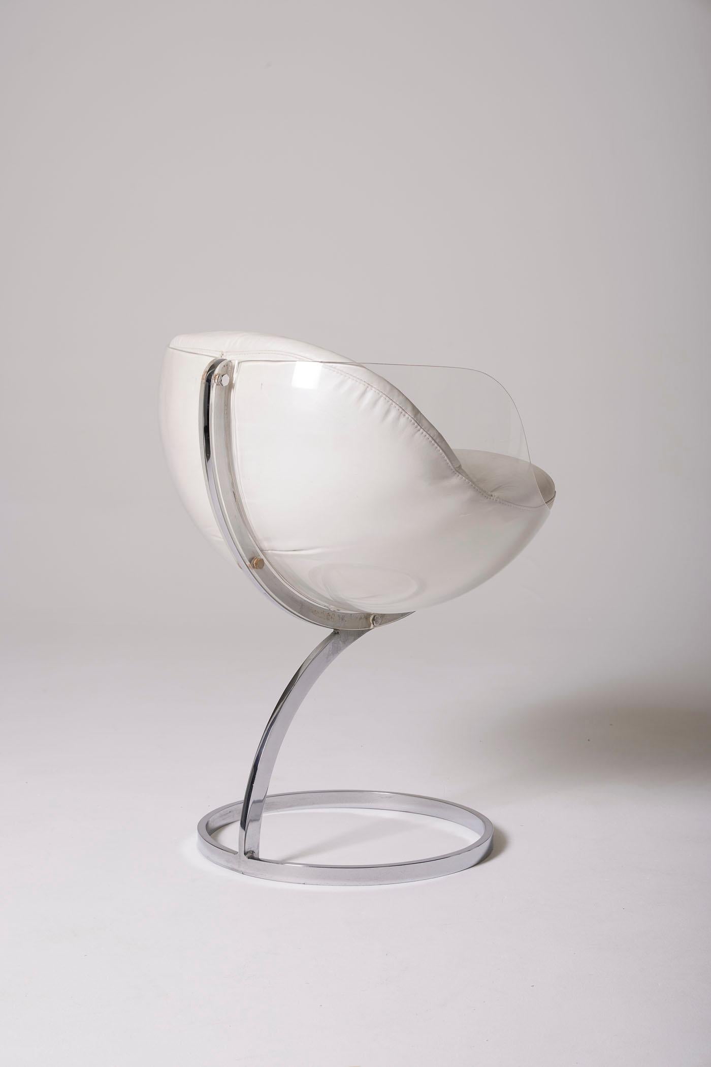 Plexiglass Sphère Chair by Boris Tabacoff For Sale