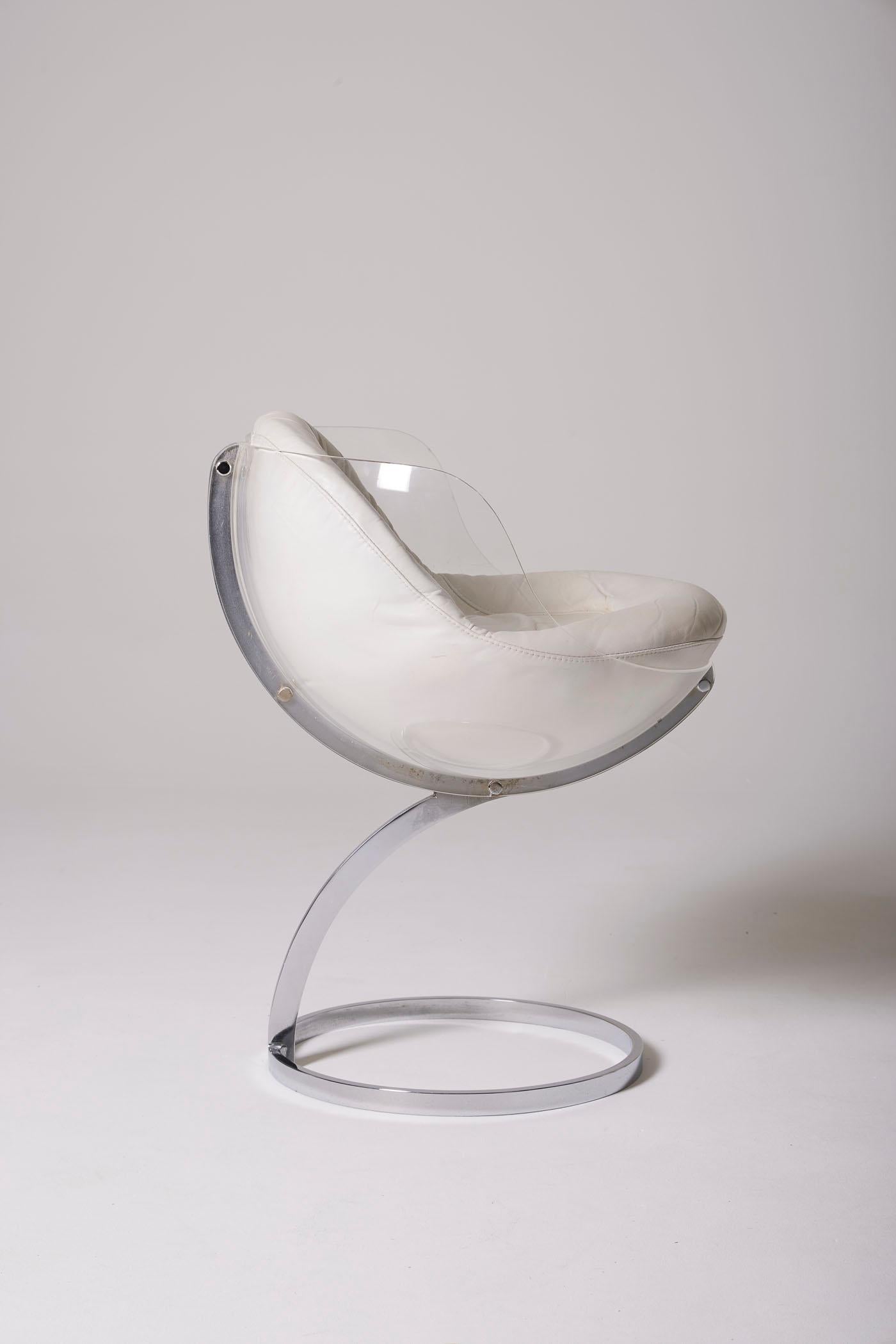 Plexiglass Sphère Chair by Boris Tabacoff For Sale