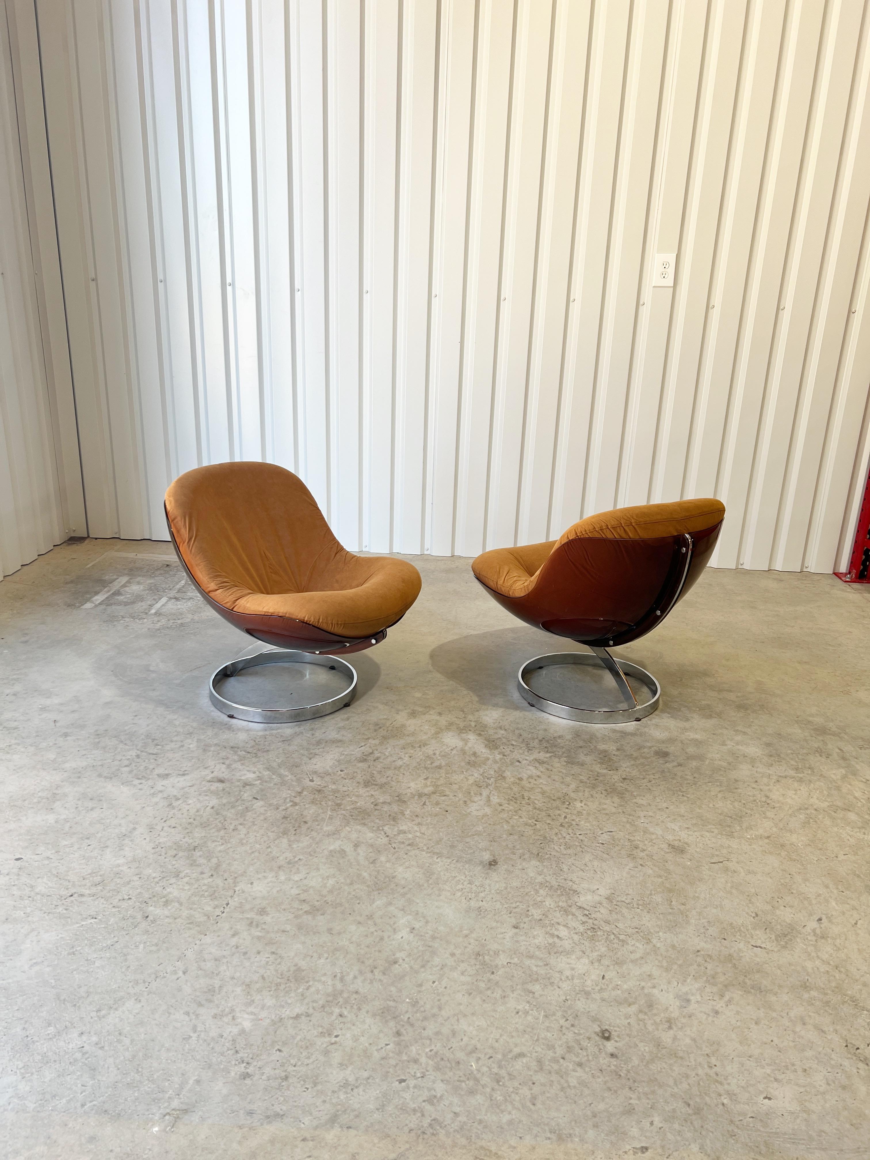 'Sphere' Stühle von Boris Tabacoff für Mobilier Modulair Moderne, Frankreich, 1960er Jahre (Stoff) im Angebot