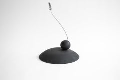 Sphere Charred Vase in "Barro Preto" Handcrafted in Portugal by Origin Made