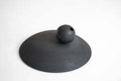 Sphere Charred Vase in "Barro Preto" Handcrafted in Portugal by Origin Made