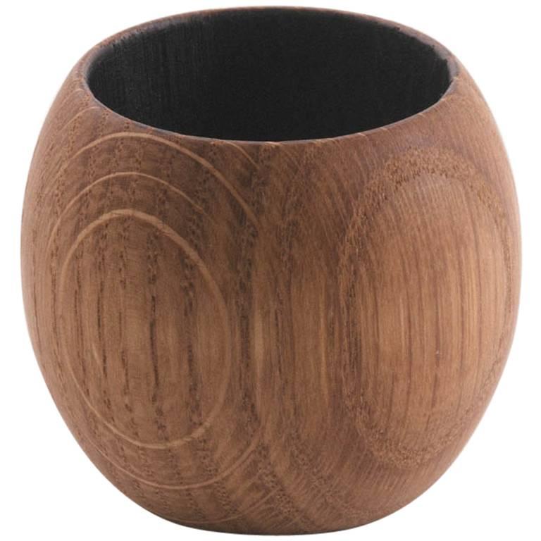 Sphere Cup in Oak For Sale