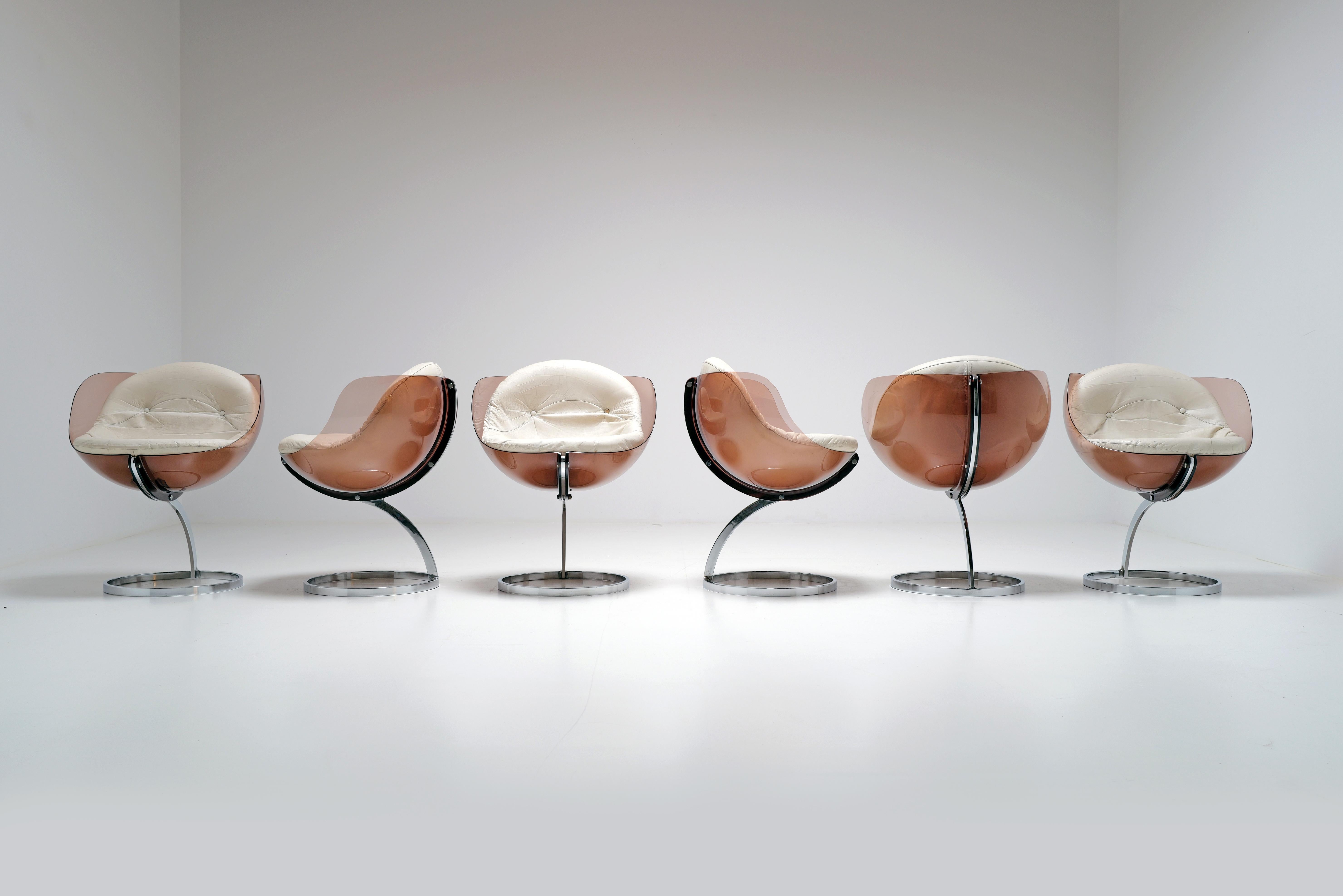 Mid-Century Modern Sphere dining set by Boris Tabacoff for Mobilier Modulaire Moderne, 1970's For Sale