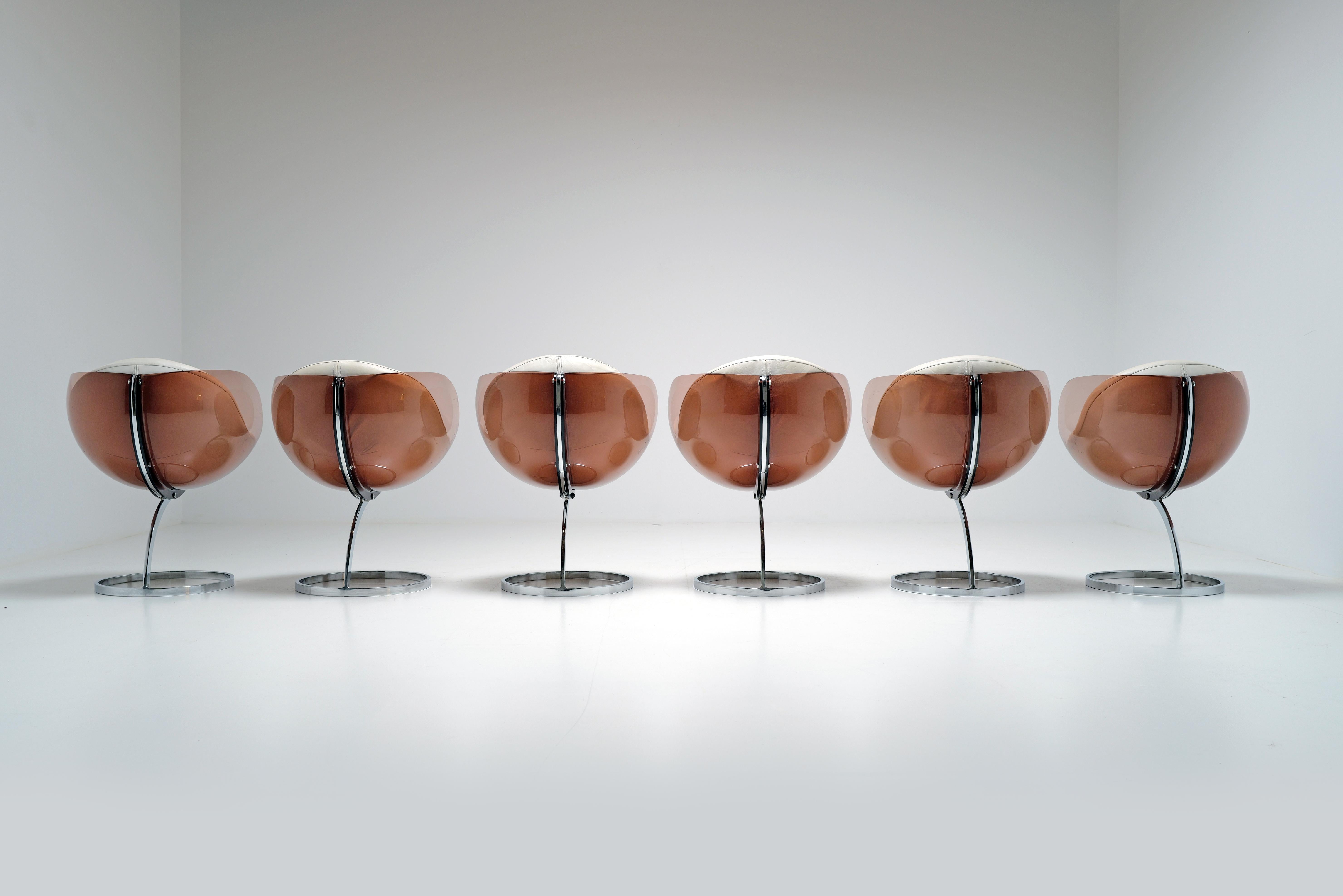 French Sphere dining set by Boris Tabacoff for Mobilier Modulaire Moderne, 1970's For Sale