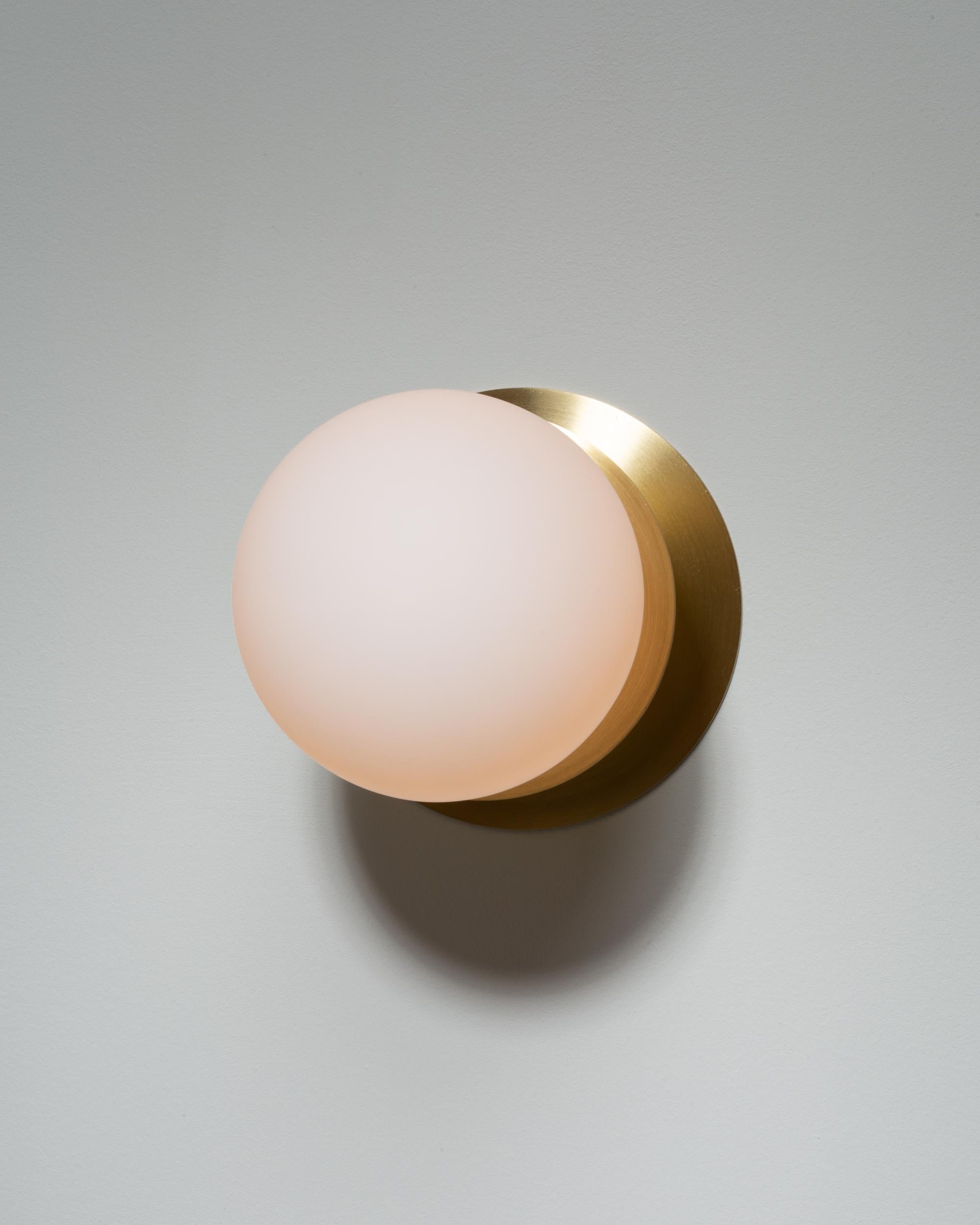 Sphere Disc Flush Mount Wall Sconce In New Condition For Sale In London, GB