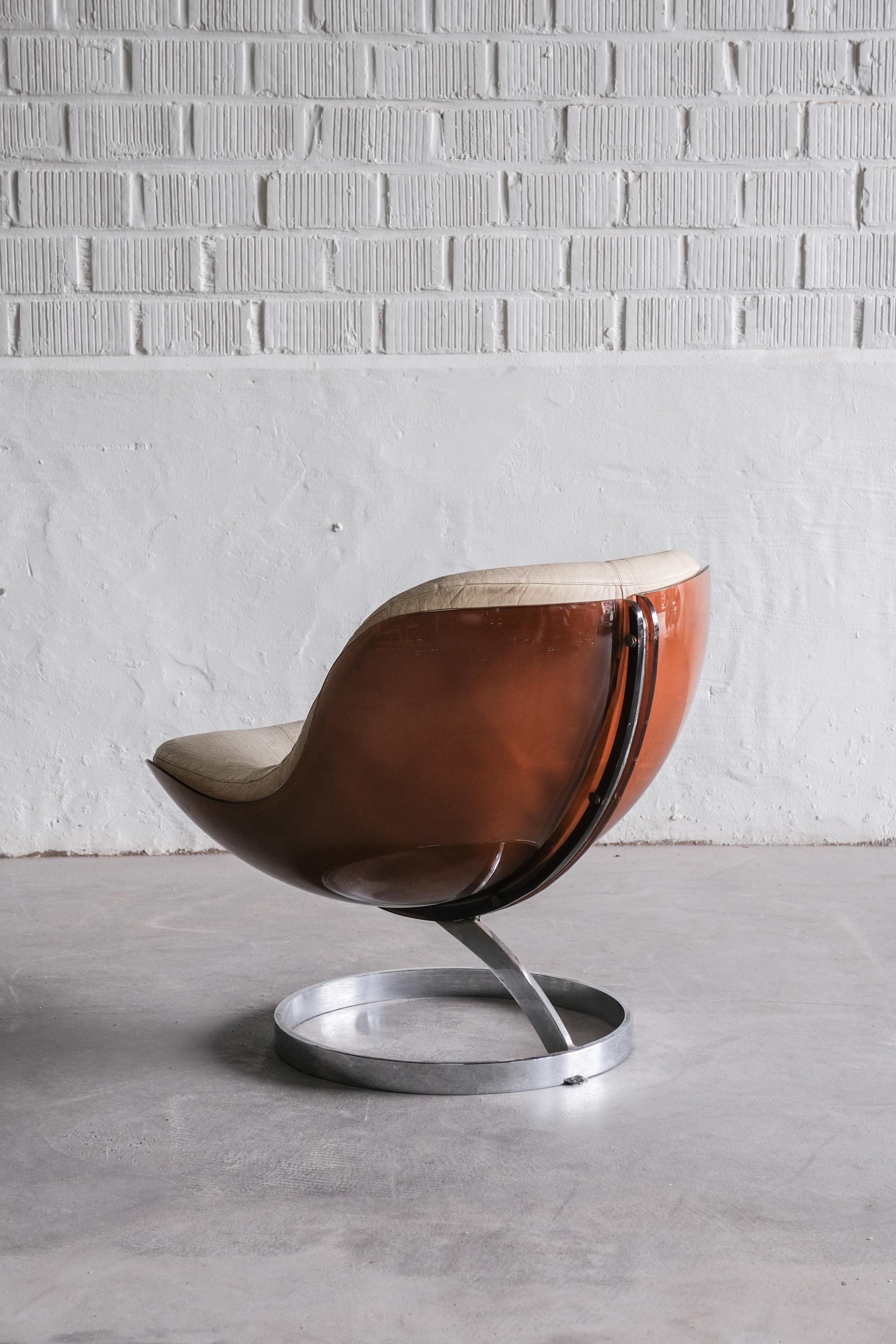 Sphère Lounge Chair by Boris Tabacoff, space age from the 70ties 4
