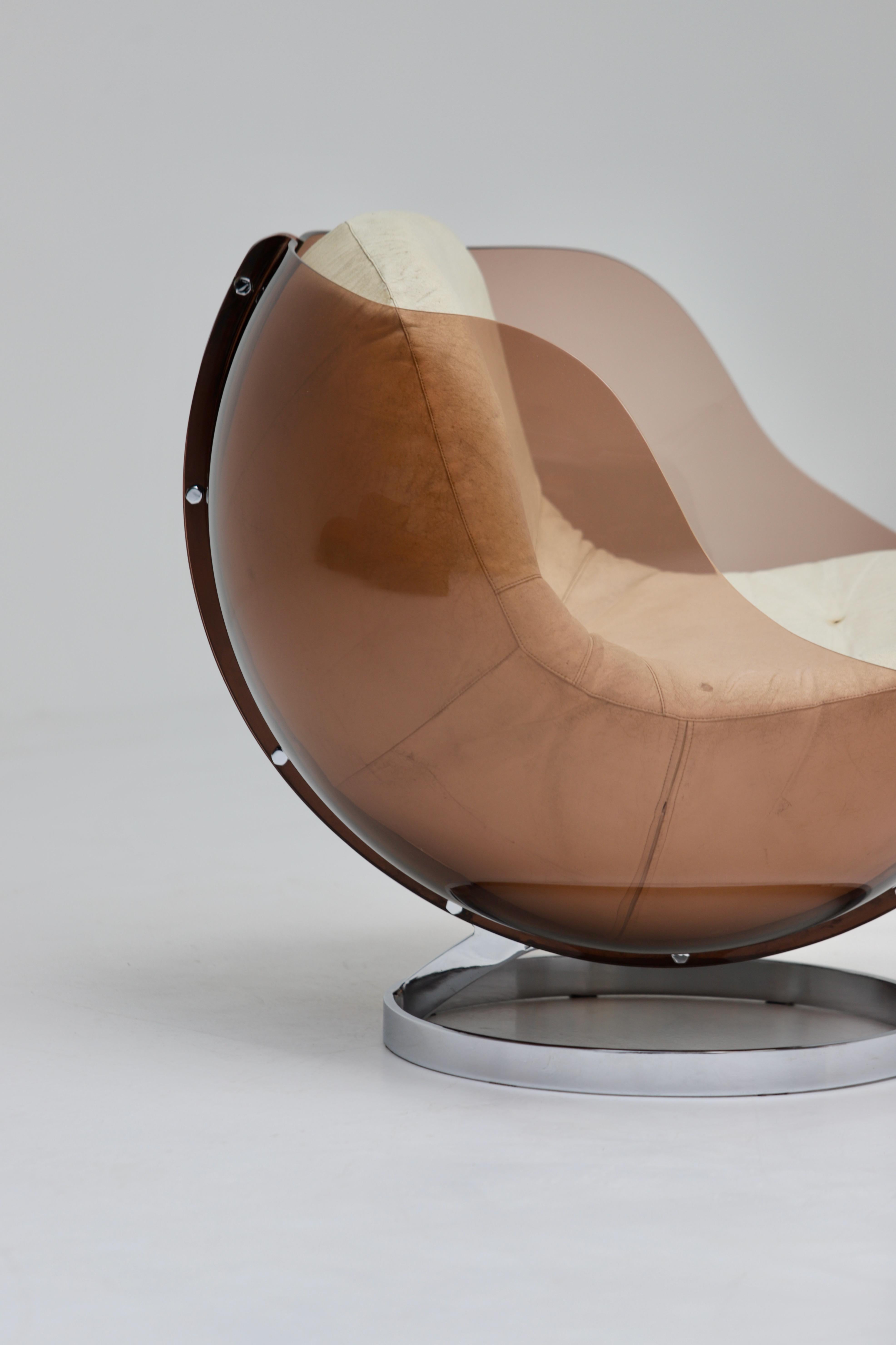 Late 20th Century Sphere Lounge Chair Designed by Boris Tabacoff for Mobillier Modulaire Moderne