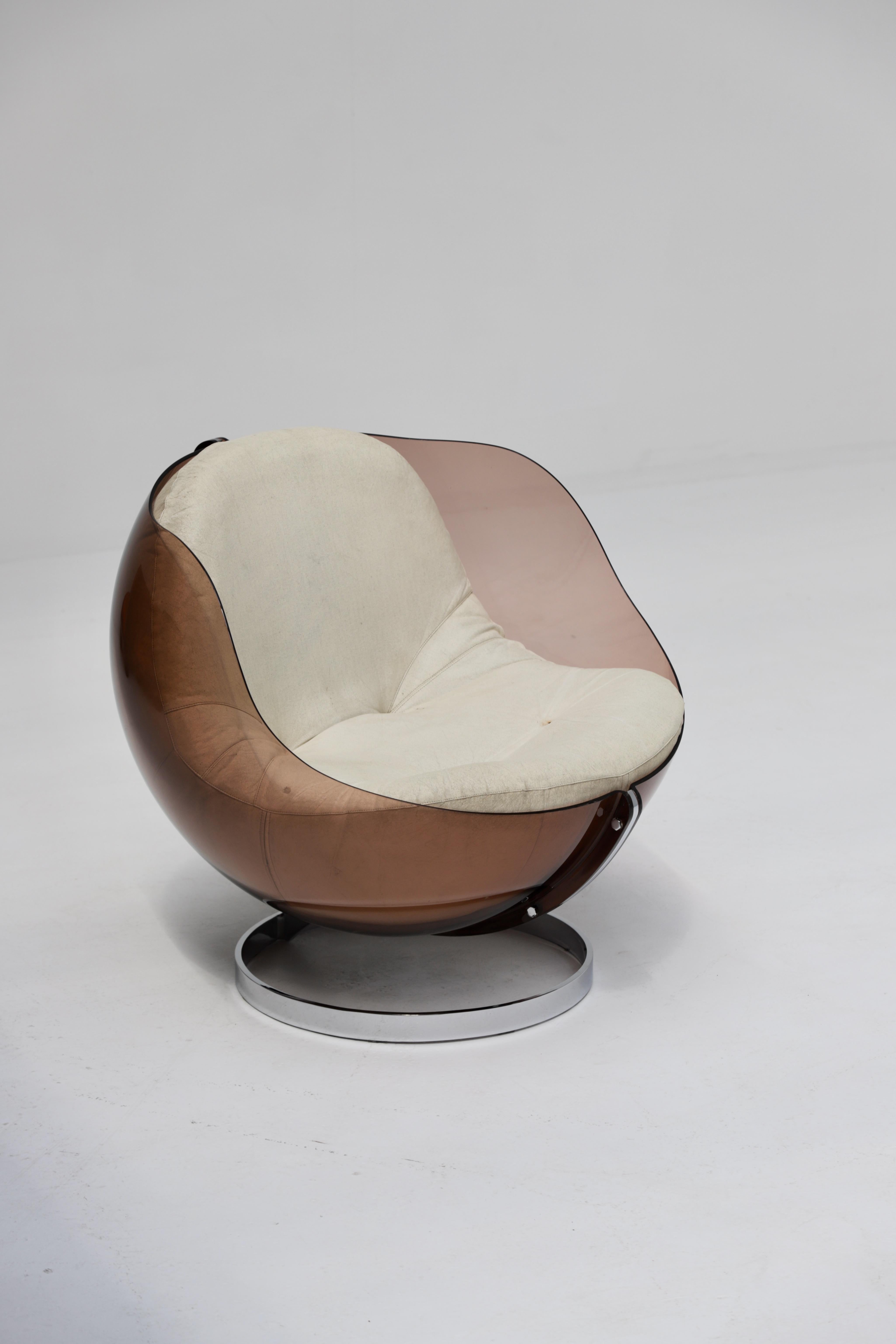 Sphere Lounge Chair Designed by Boris Tabacoff for Mobillier Modulaire Moderne 1