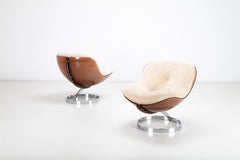 'Sphere' Lounge Chairs by Boris Tabacoff for Mobilier Modulaire Moderne 1971
