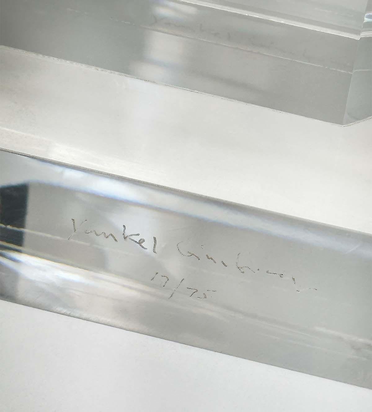 Scultura moderna in lucite 
