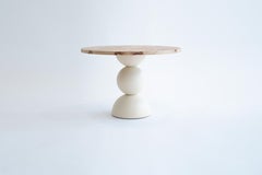 Sphere on Sphere Mappa Burl Coffee Table in Beige