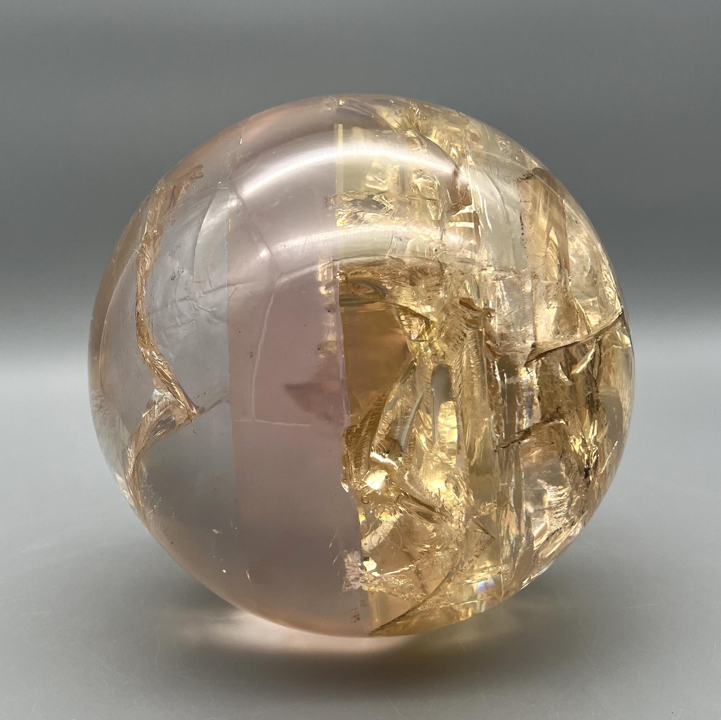 Late 20th Century Sphere sculpture by Pierre Giraudon, Paris, France, circa 1980 For Sale