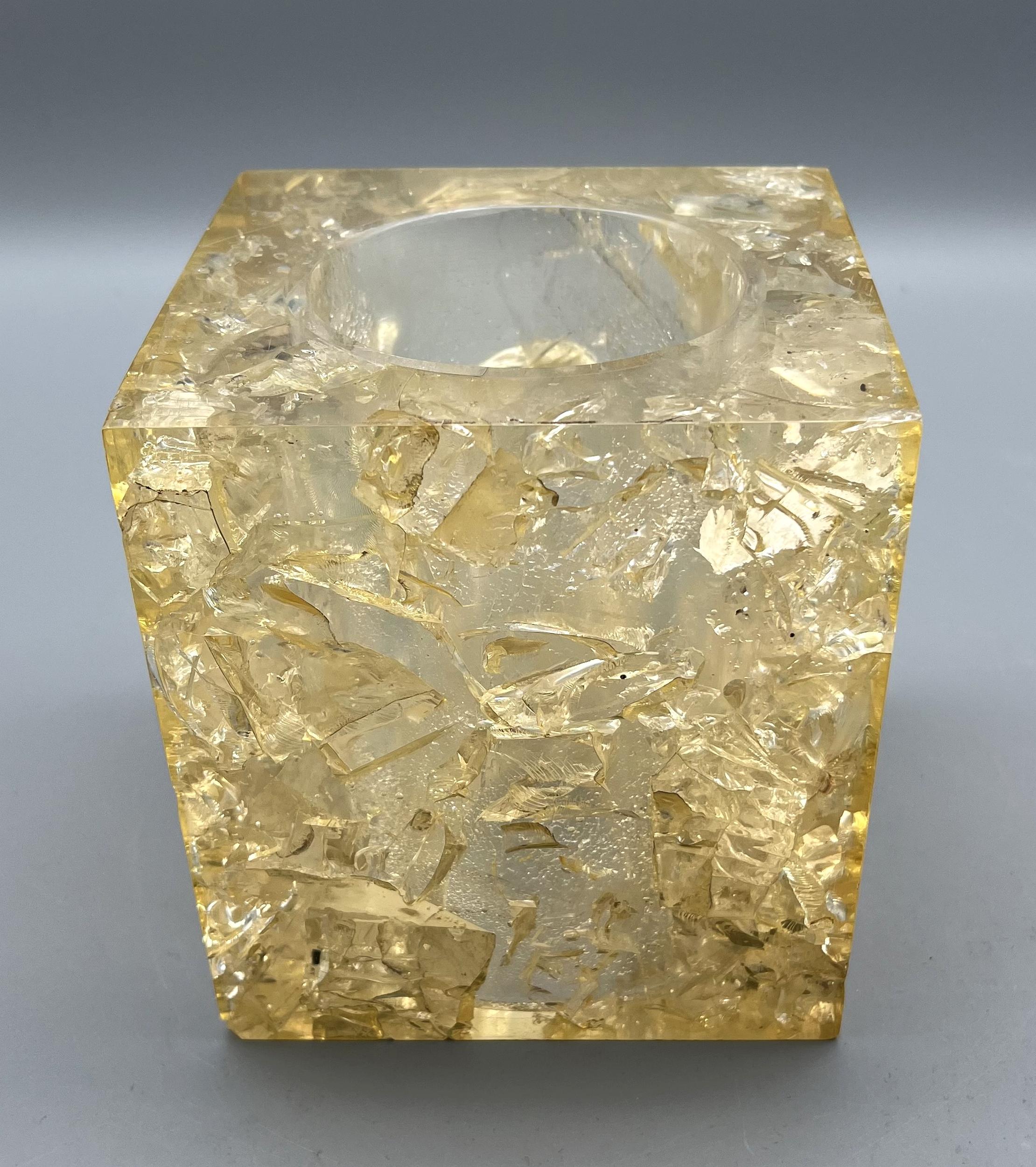Resin Sphere sculpture by Pierre Giraudon, Paris, France, circa 1980 For Sale