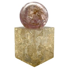 Sphere sculpture by Pierre Giraudon, Paris, France, circa 1980