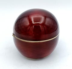 Esfera encendedor de mesa Esmalte rojo Salimbeni