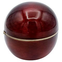 Briquet de table Sphère Rouge émaillé Salimbeni