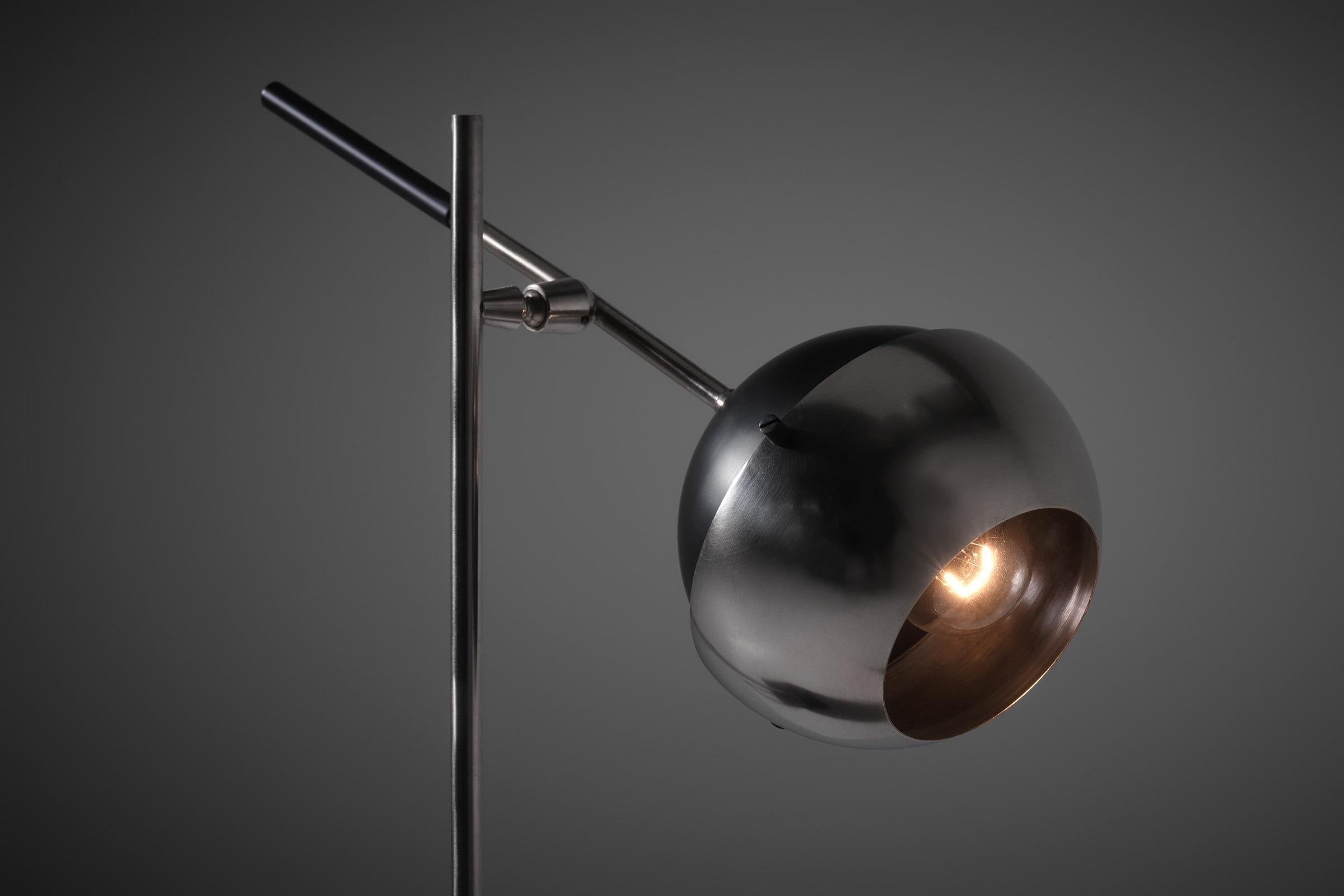 Metallo Lampada da tavolo Sphere di Oscar Torlasco per Lumi, Italia 1960 in vendita