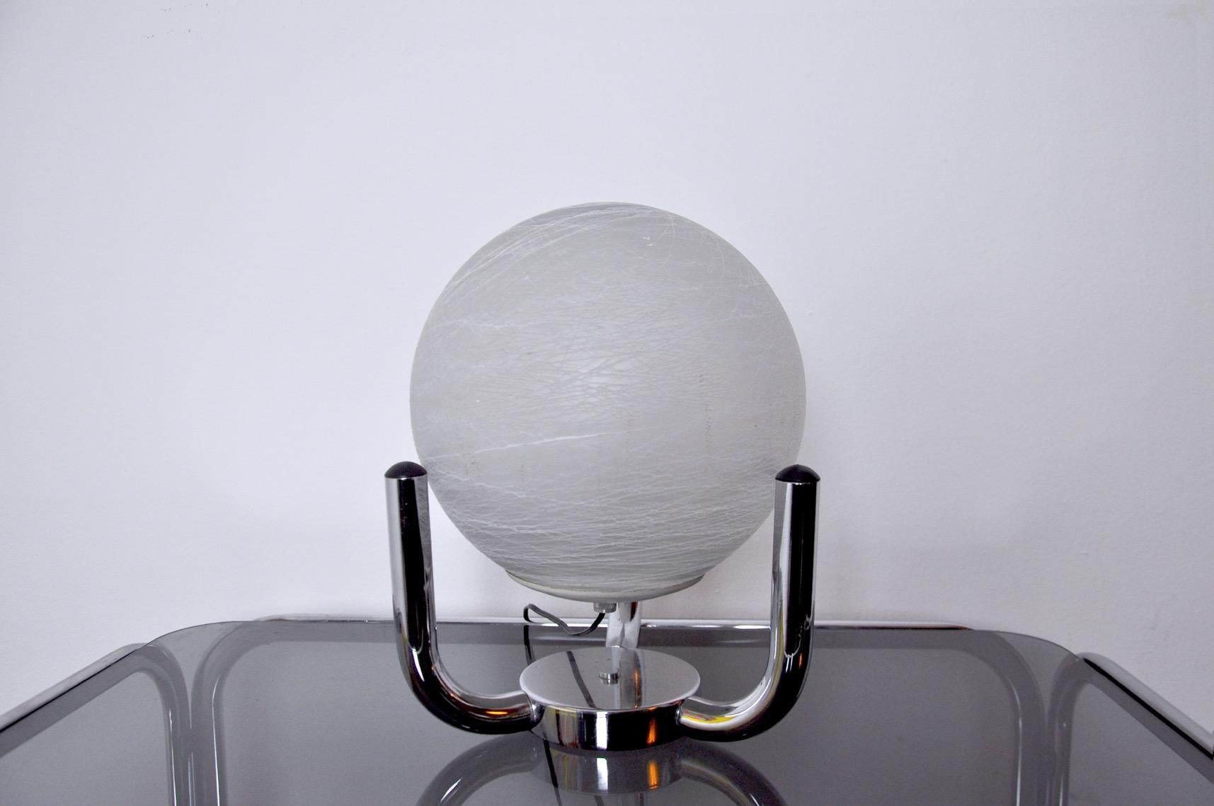 Late 20th Century Sphere Table Lamp from Sciolari 1970 For Sale