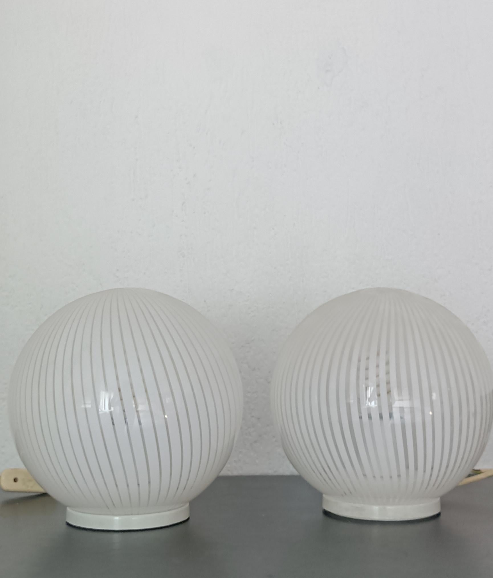 Set of Sphere table lamps 