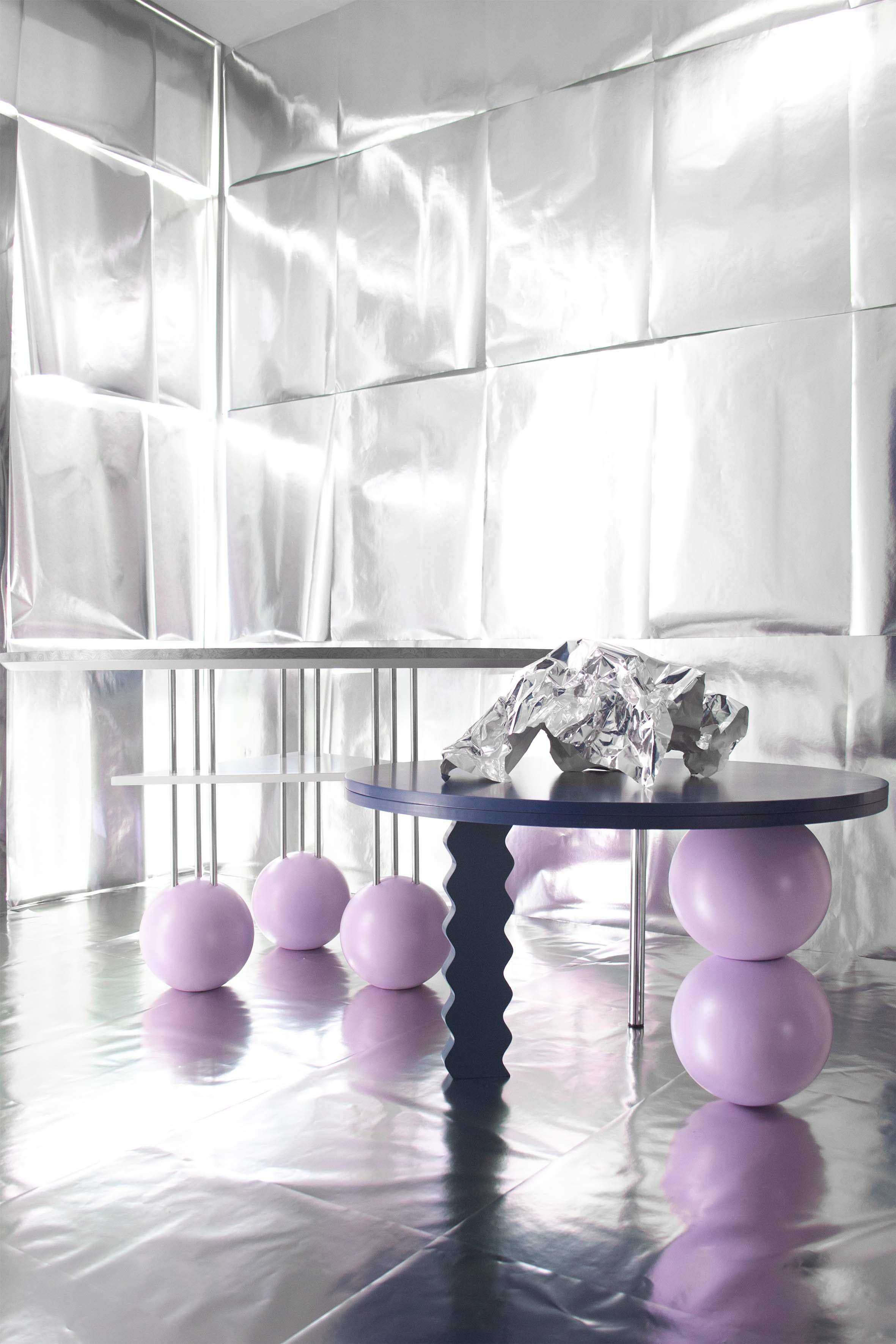 Sphere & Wave Side Table by Studio Christinekalia For Sale 3