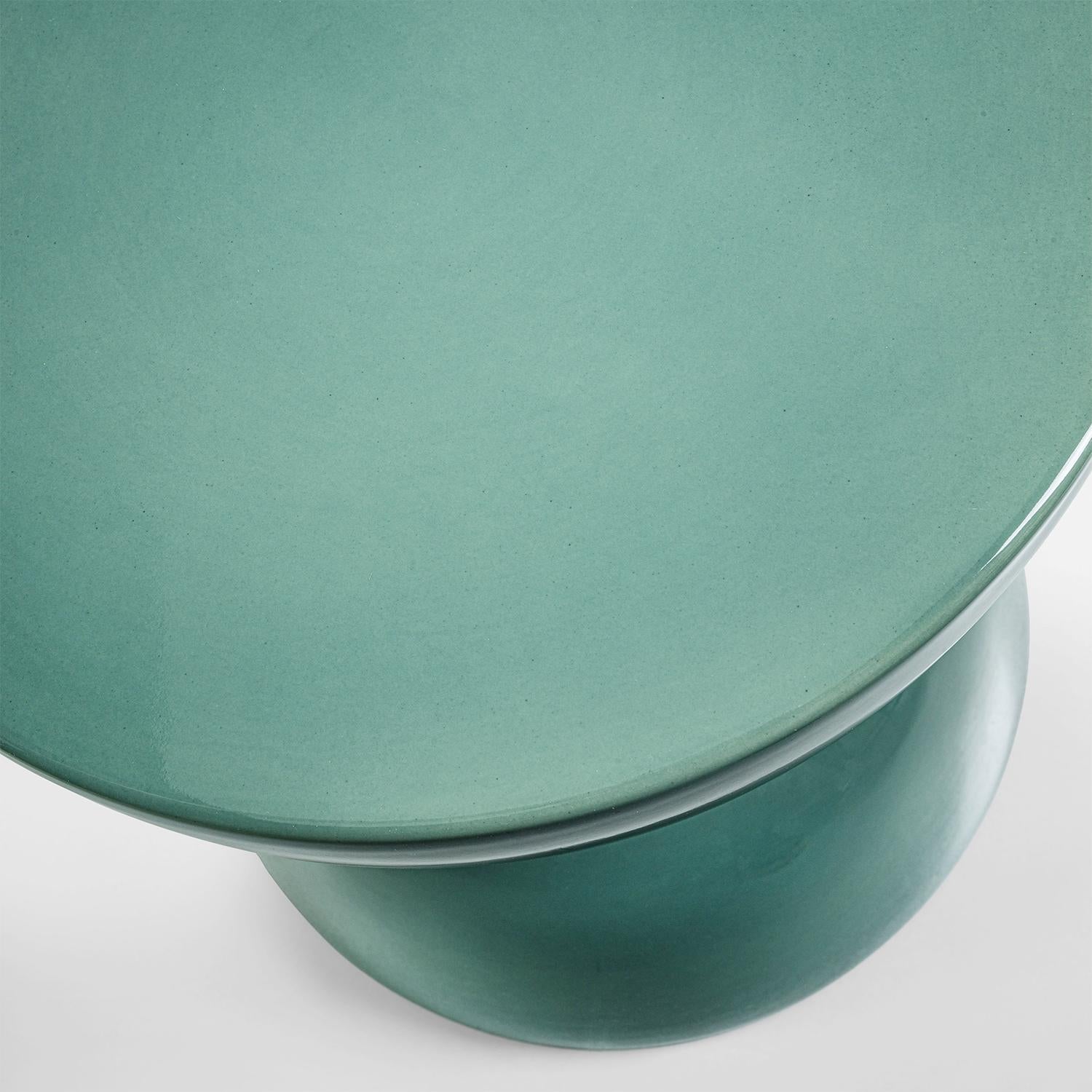 Contemporary Spheres Green Stool For Sale