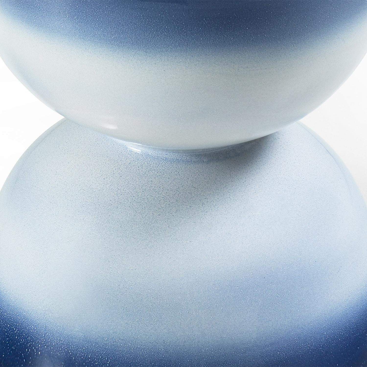 Italian Spheres Shaded Blue Stool For Sale