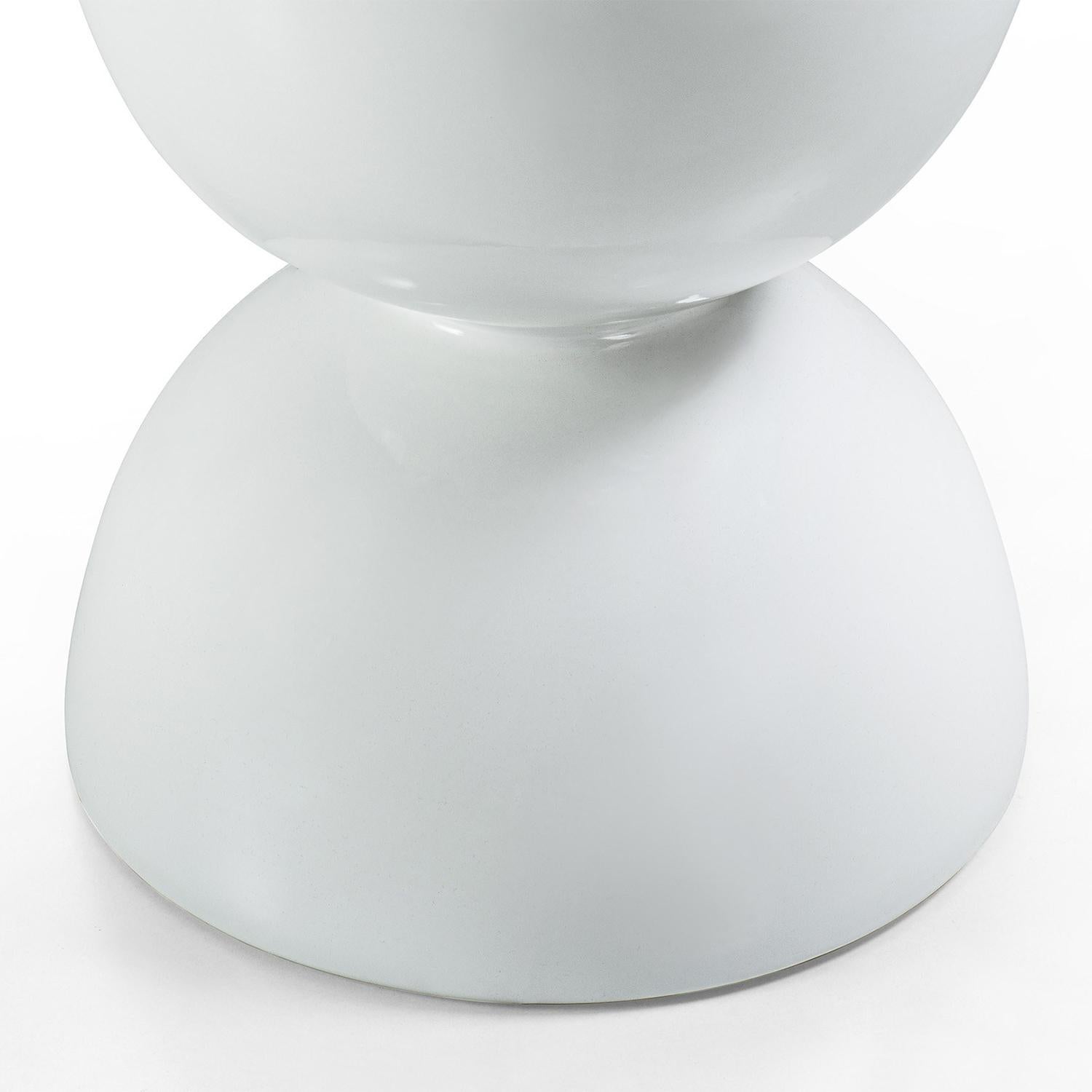 white spheres in stool