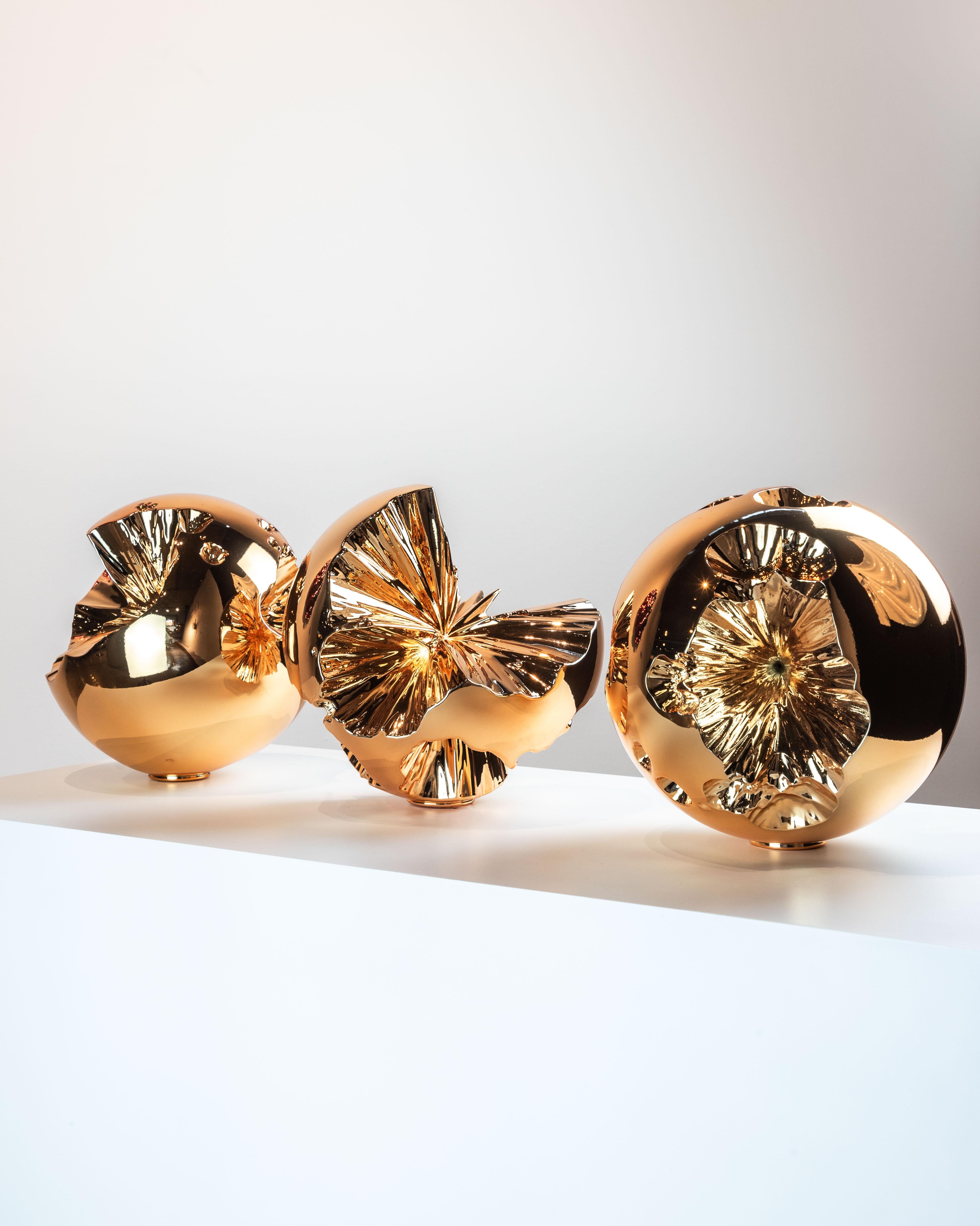Sculture Sphera Oro in vendita 1