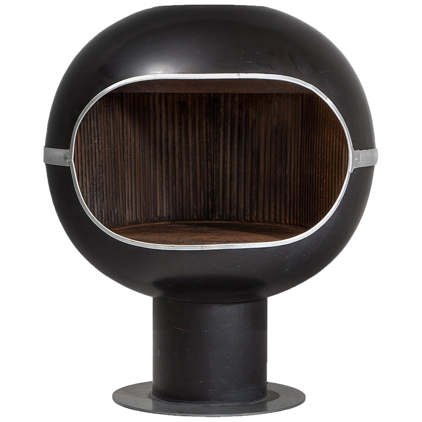 Spherical "Bromma" Fireplace by Handöl, Sweden