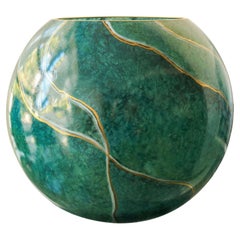 Spherical Green Vase