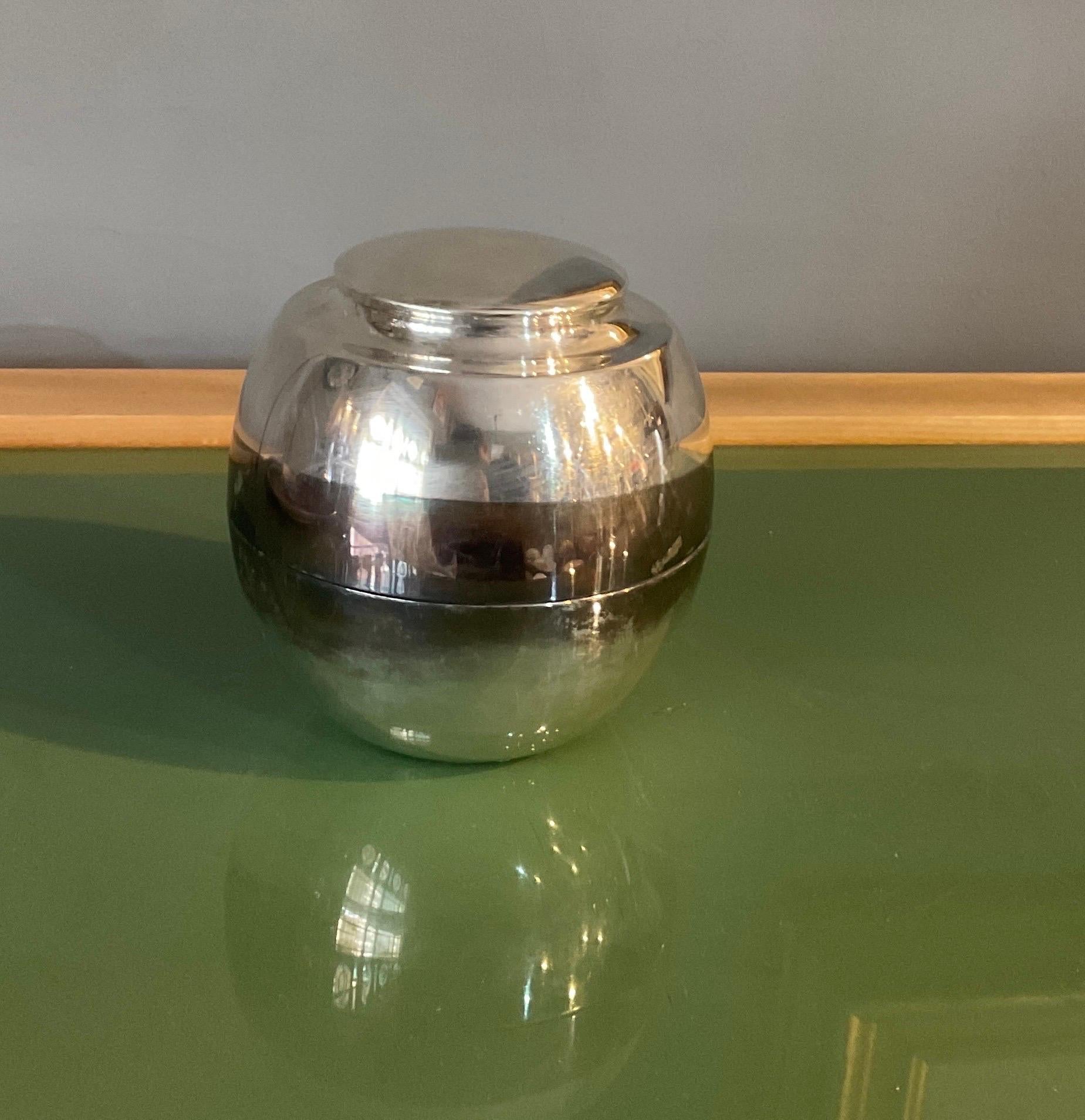 Silver Plate Spherical in signature silver plate engraved under the base For Sale