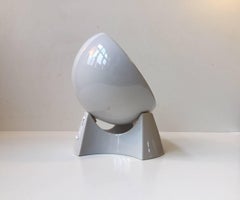 Spherical Midcentury Danish Rotating Pottery Table Clock from Søholm, 1970s