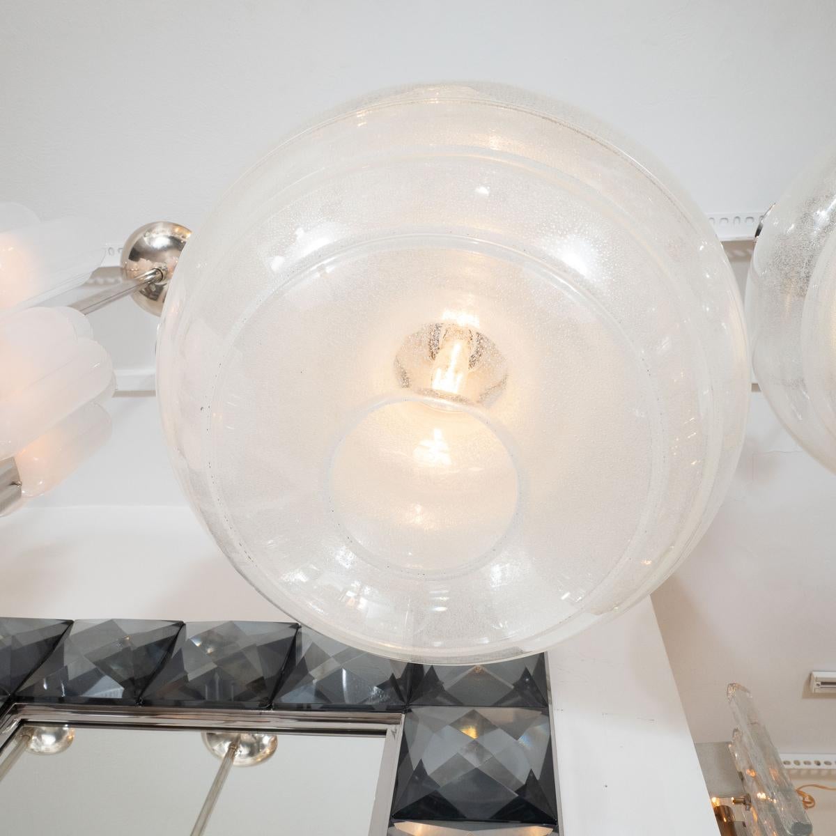 Mid-Century moderno Ciondolo sferico multicore in vetro di Murano in vendita