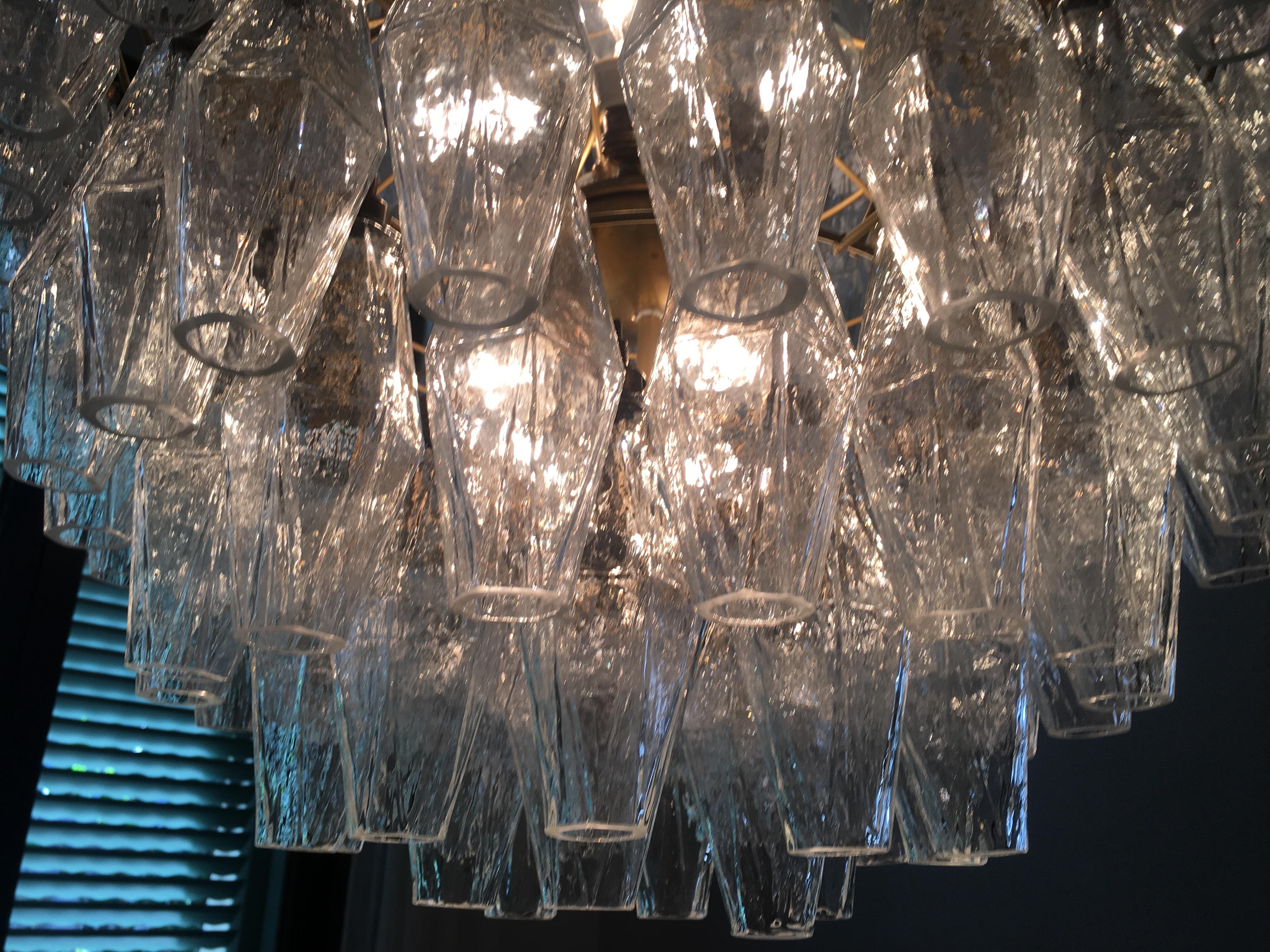 Spherical Murano Poliedri Chandeliers Carlo Scarpa Style, Murano 1