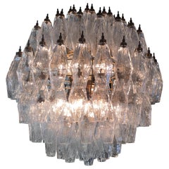 Spherical Murano Poliedri Chandeliers Carlo Scarpa Style, Murano