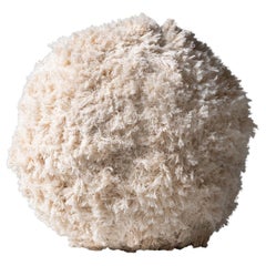 Spherical Pillow hand weaved in Natural Color Cotton