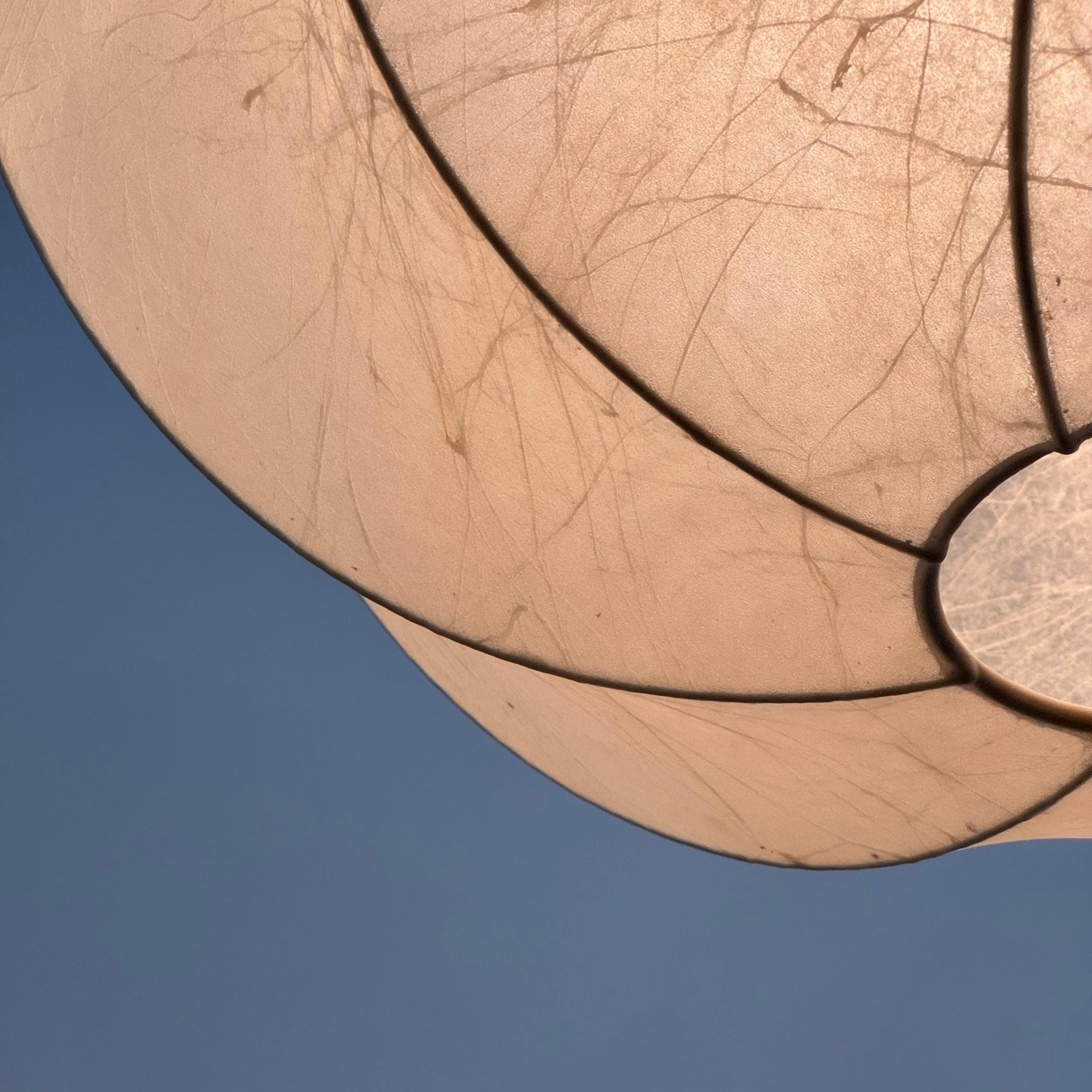 Spherical Spiral Cocoon Ceiling Lamp by Friedel Wauer for Goldkant Leuchten, 60s In Good Condition In Bagnolo Mella, Brescia