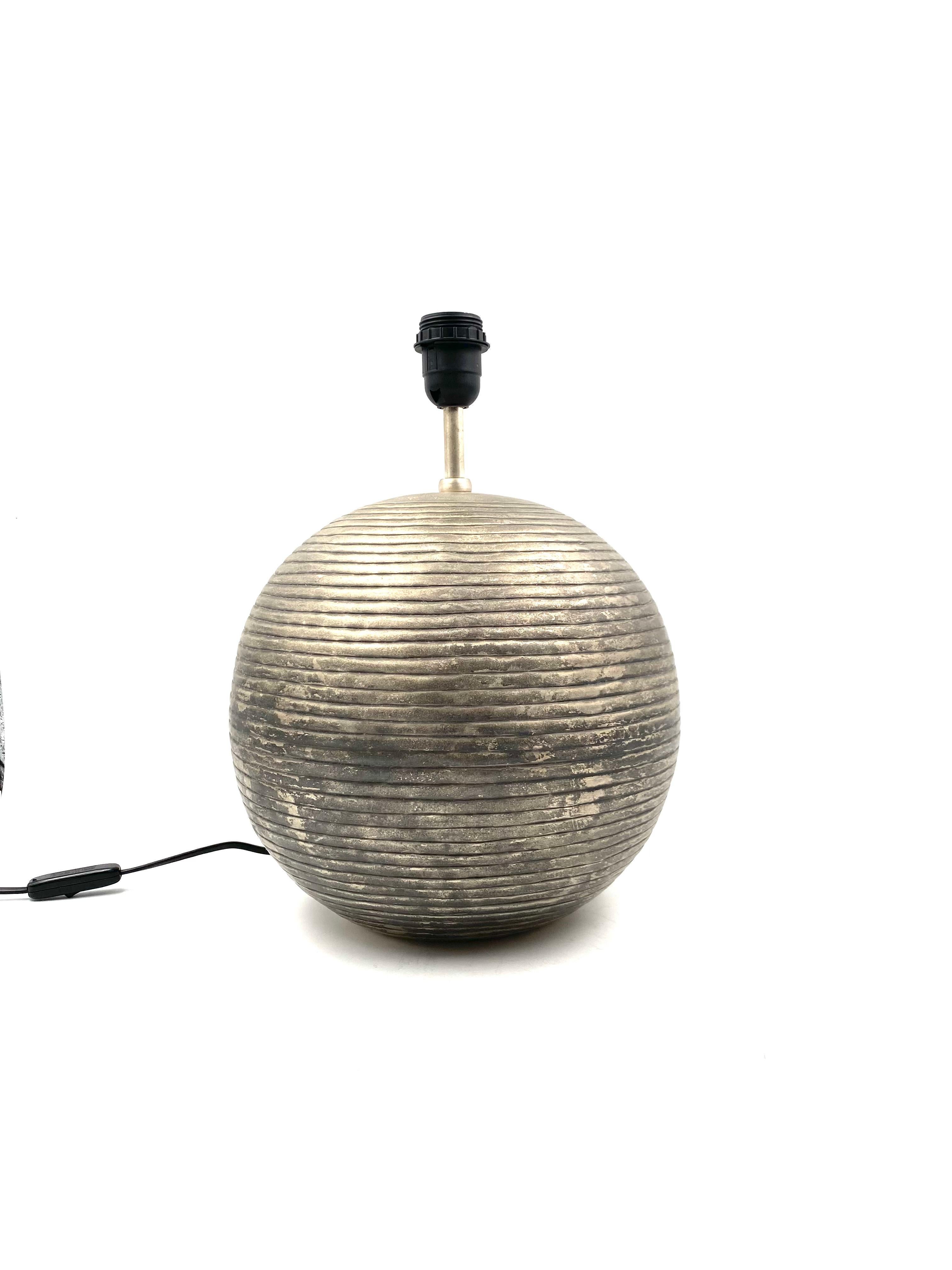 Modern Spherical Table Lamp Base, Italy, 1970s For Sale