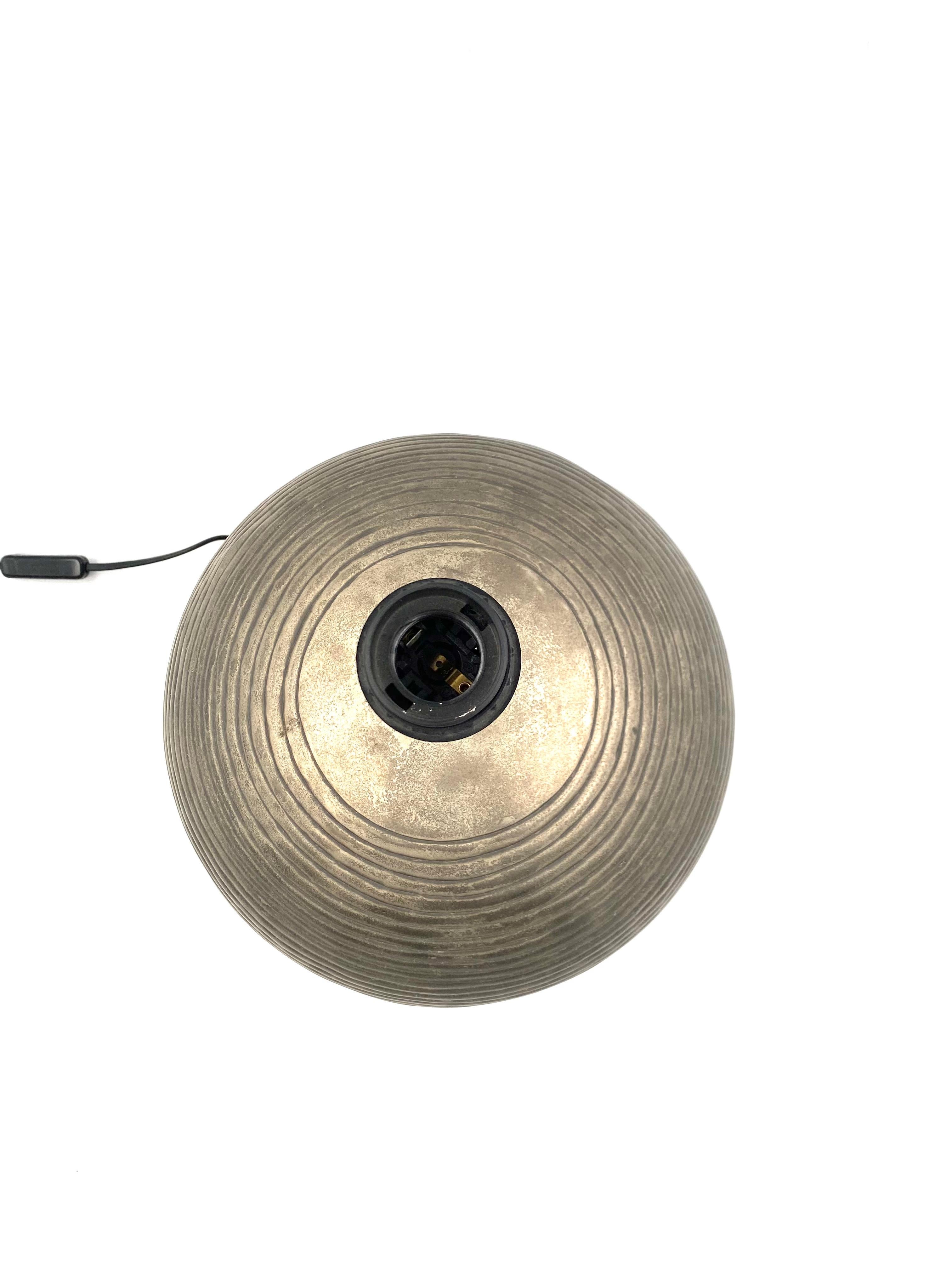 Metal Spherical Table Lamp Base, Italy, 1970s For Sale