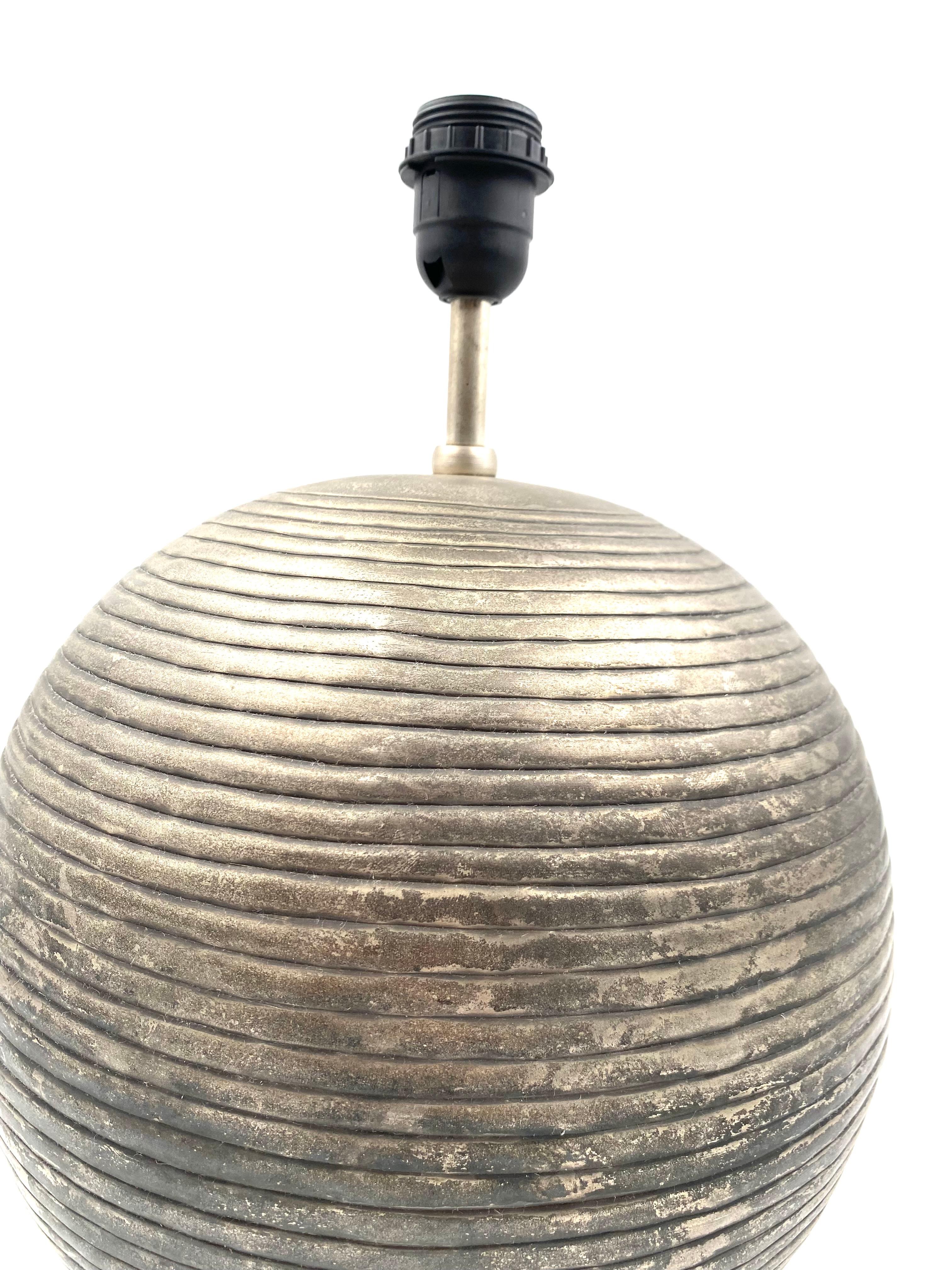 Spherical Table Lamp Base, Italy, 1970s For Sale 1