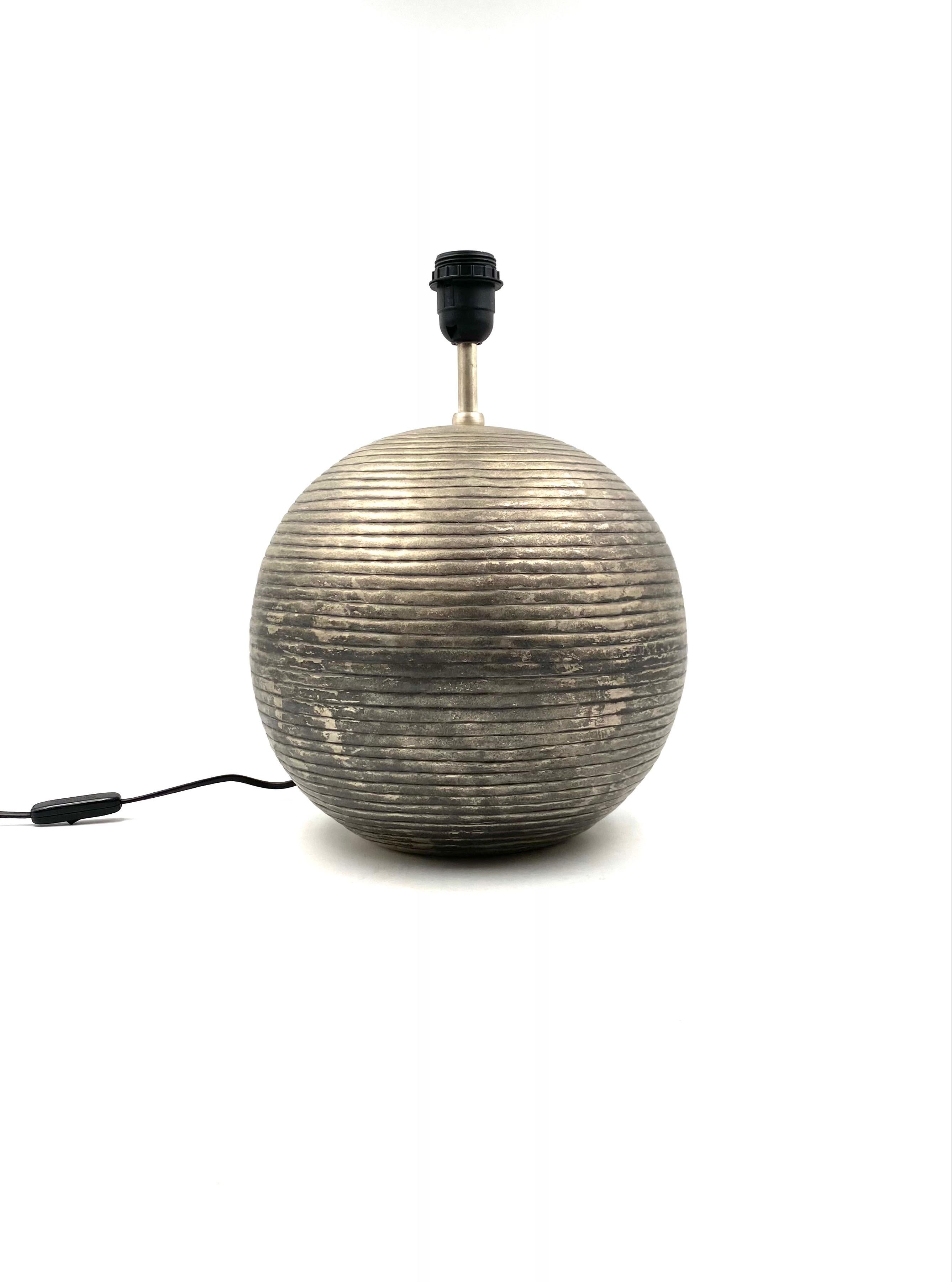 Spherical Table Lamp Base, Italy, 1970s For Sale 2